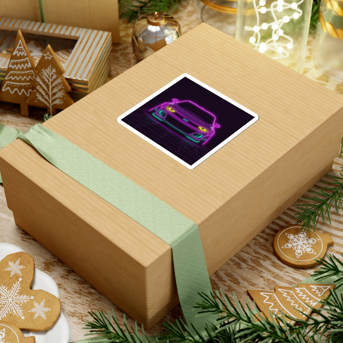 Chevrolet Camaro ZL1 Neon Synthwave Sticker