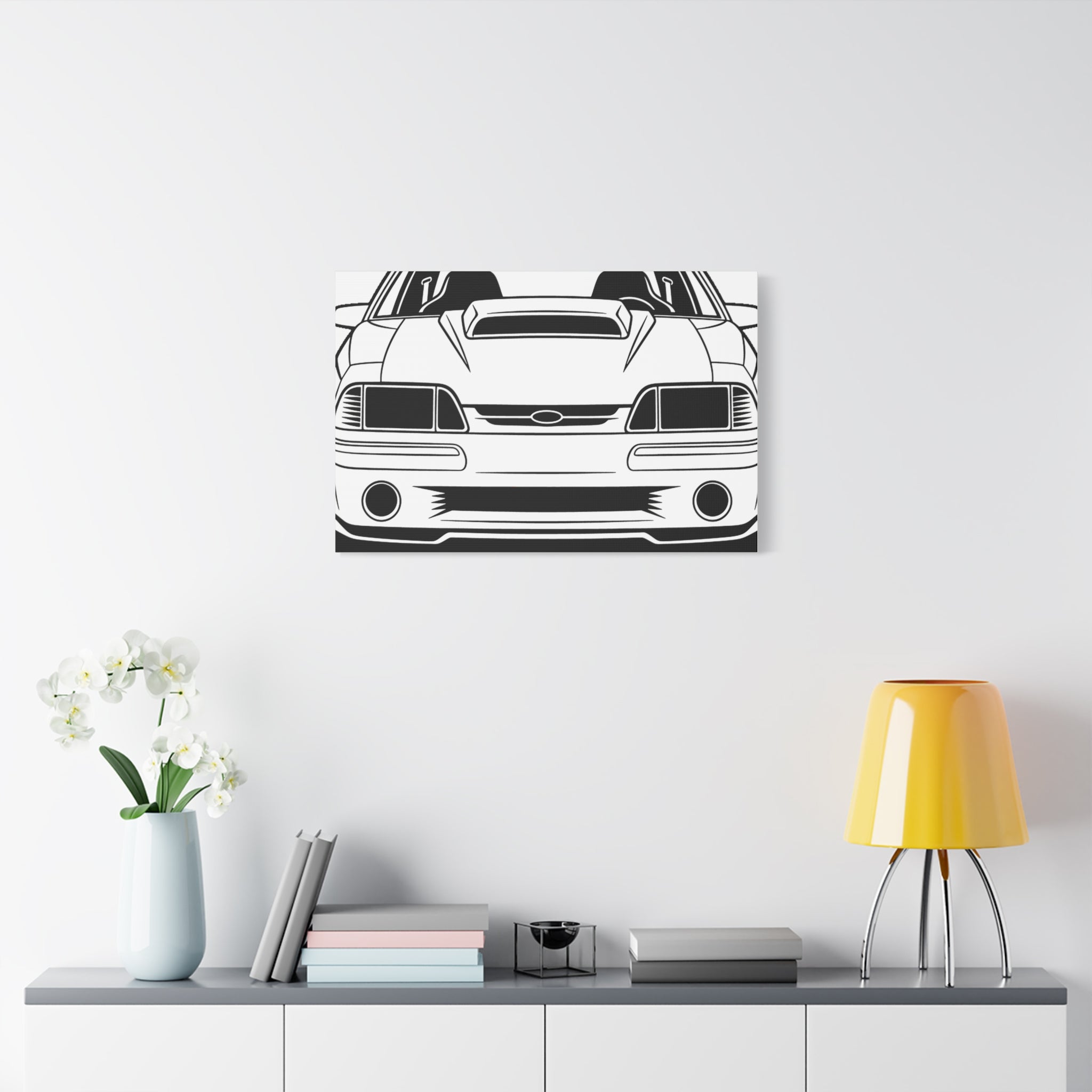 Ford Mustang Fox Body GT Canvas Wall Art