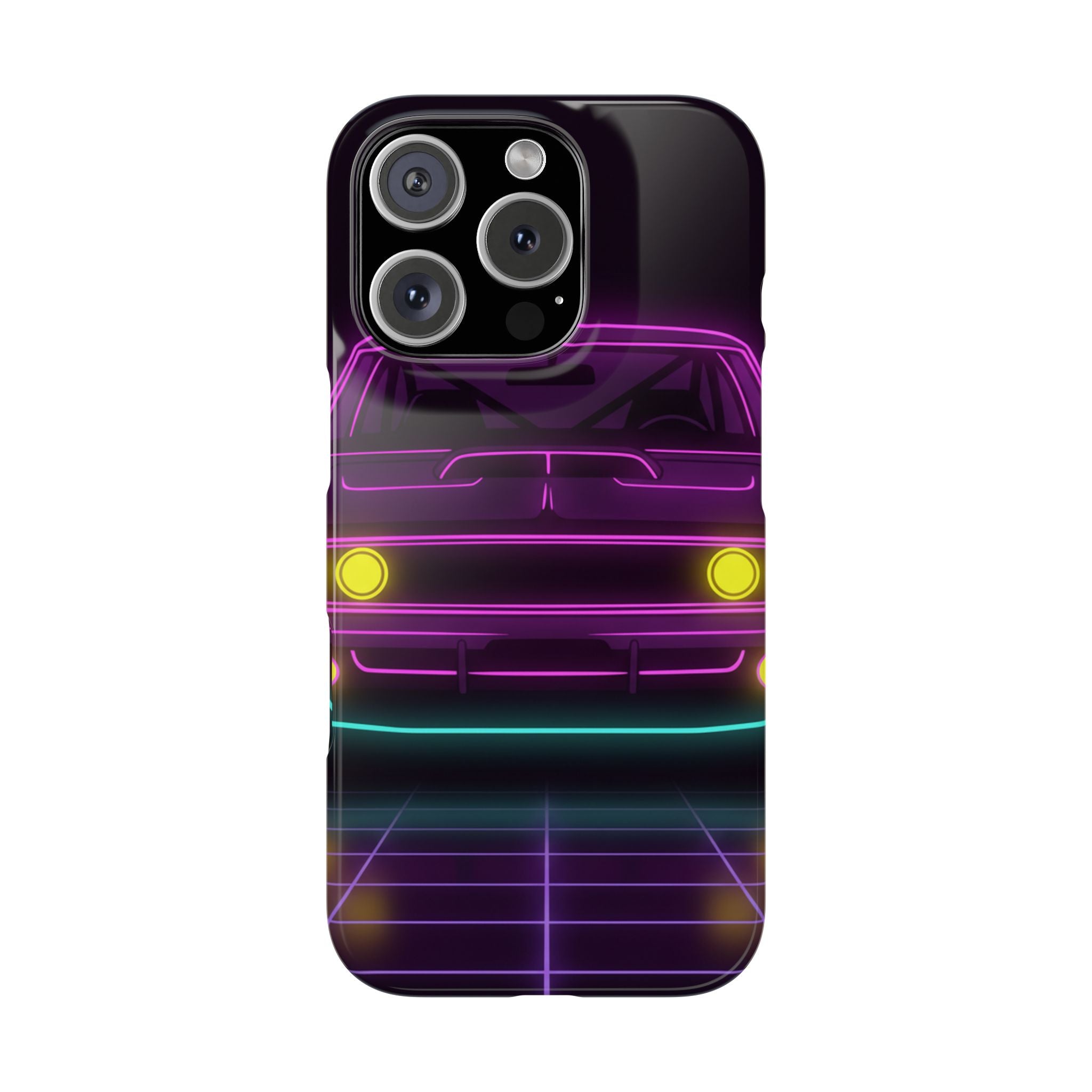 Dodge Charger R/T (1968-70) Neon Synthwave Phone Case