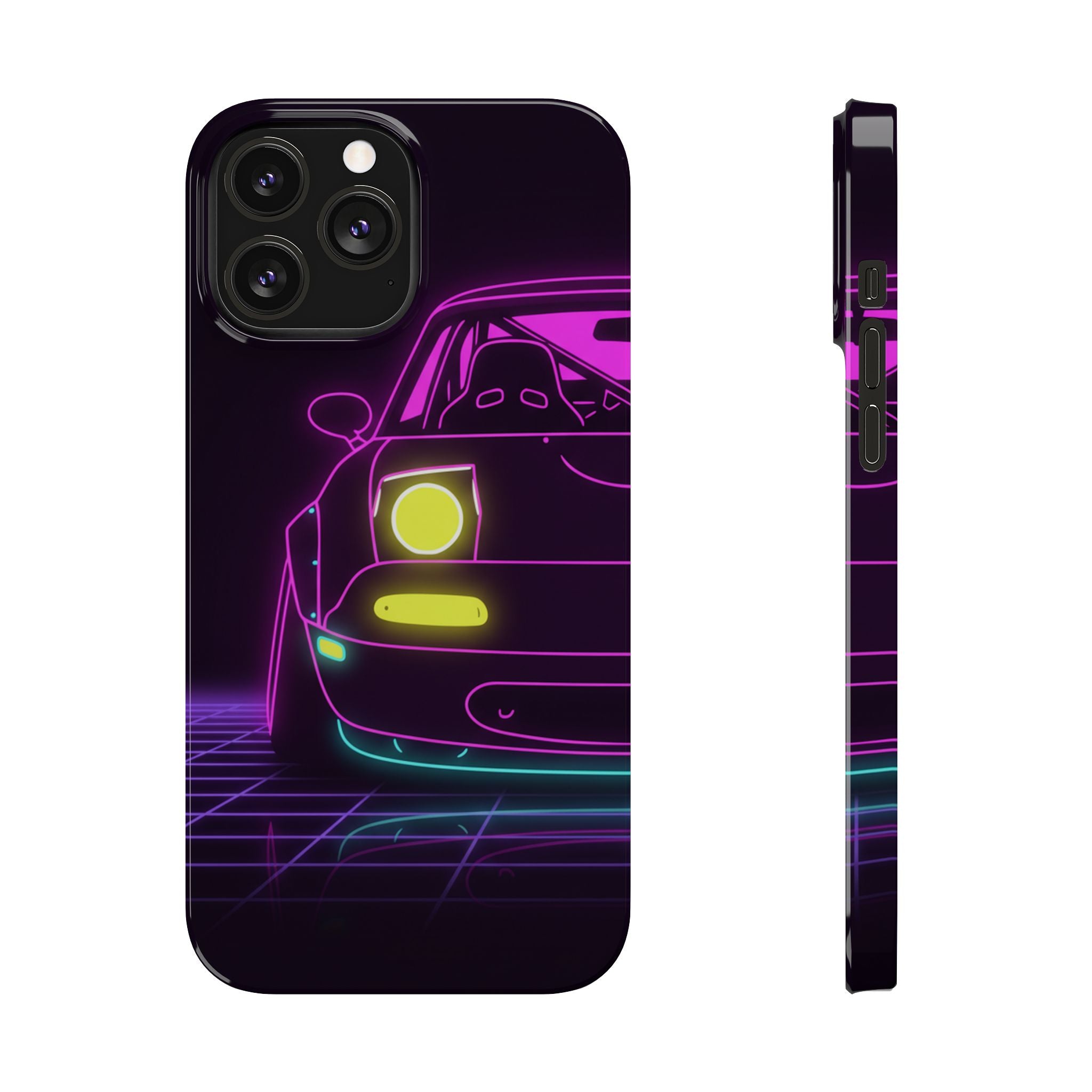 Mazda Miata NA (1989-97) Neon Synthwave Phone Case