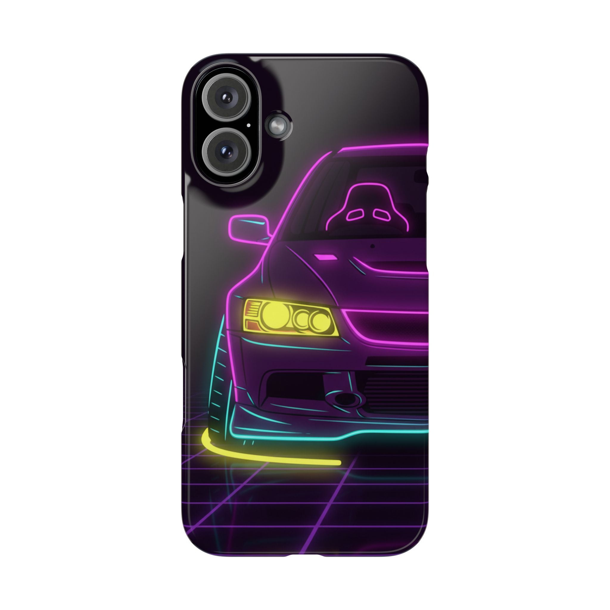 Mitsubishi Evo IX (2005-07) Neon Synthwave Phone Case