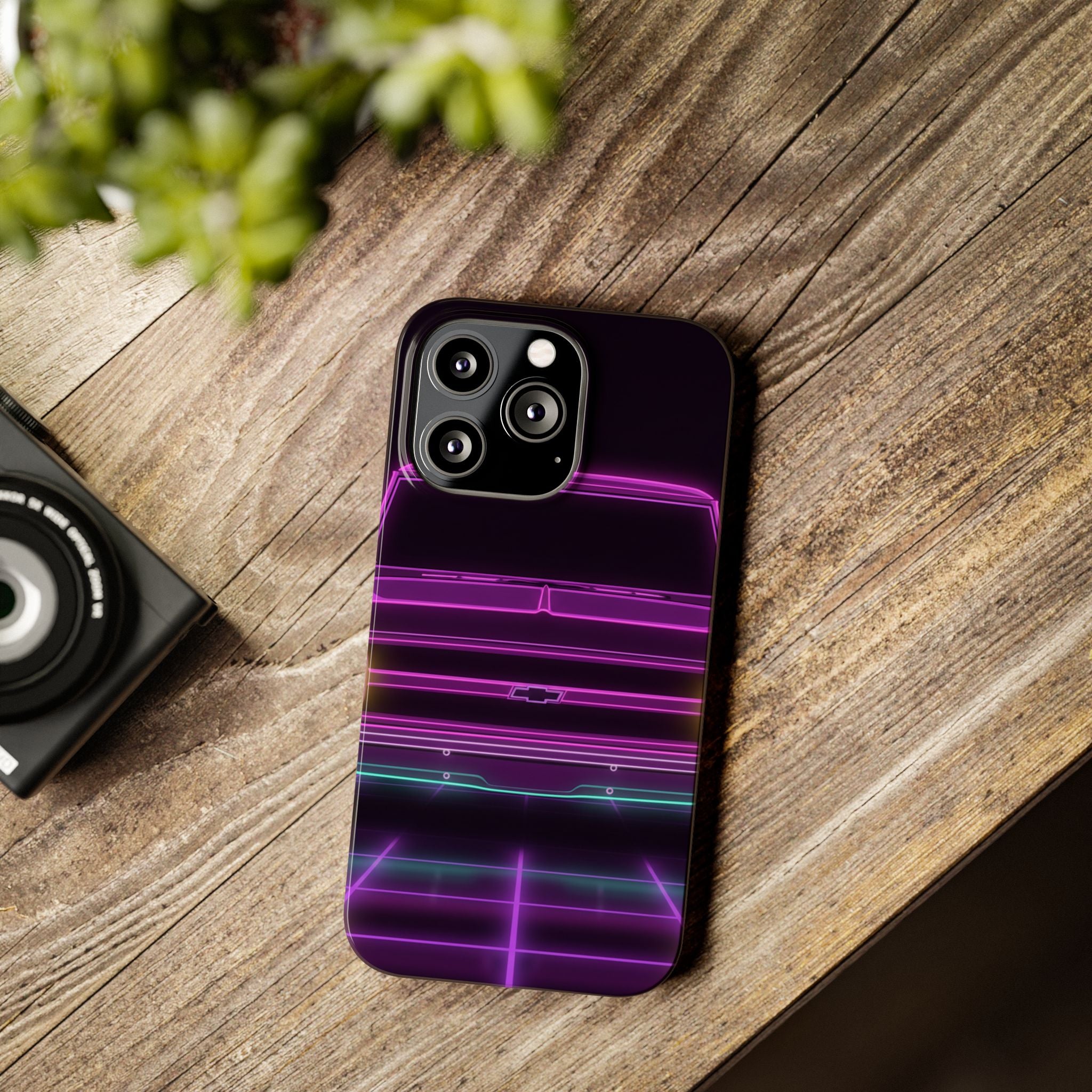 Chevy C10 Pickup (1967-72) Pro-Touring Neon Synthwave Phone Case