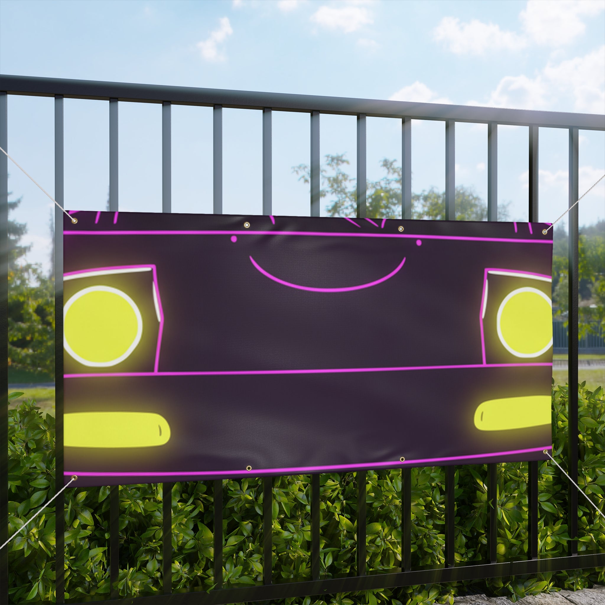 Mazda Miata NA (1989-97) Neon Synthwave Banner