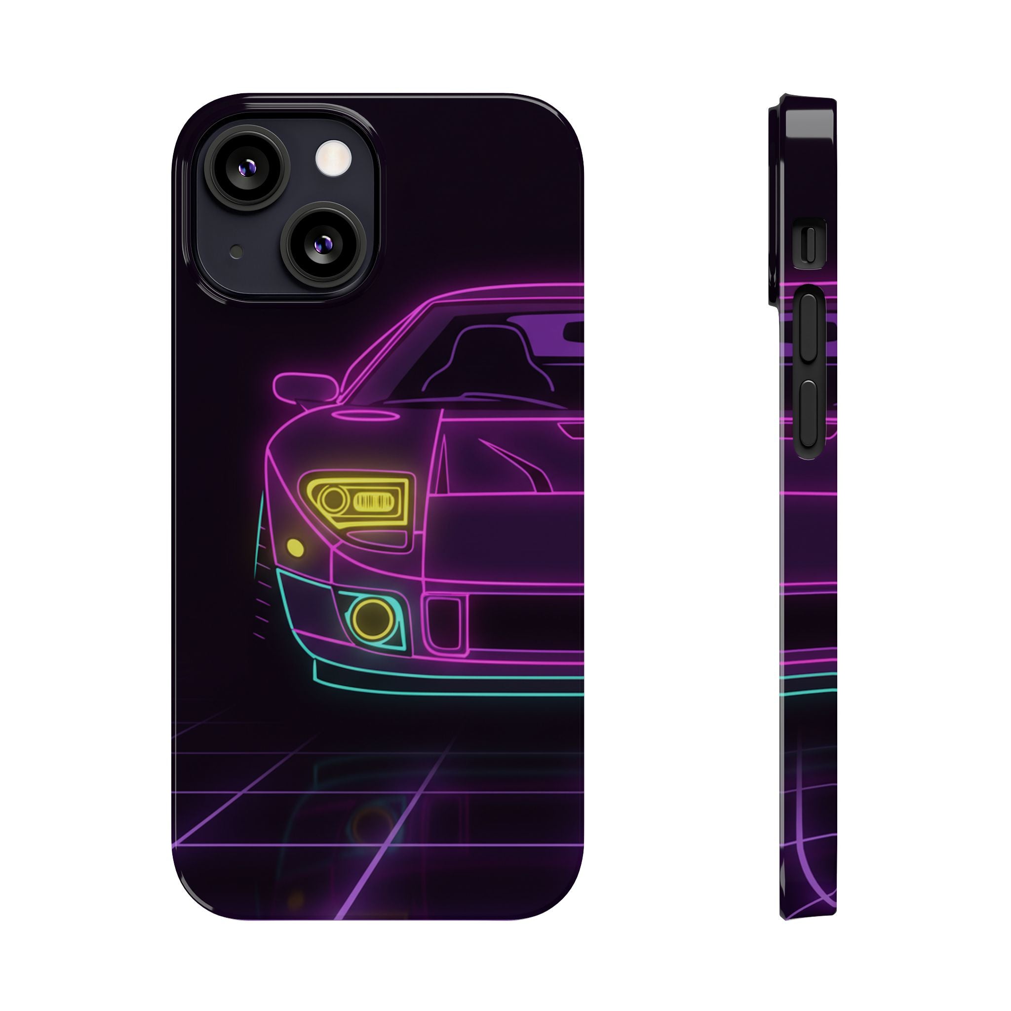 Ford GT40 (1964-69) Neon Synthwave Phone Case