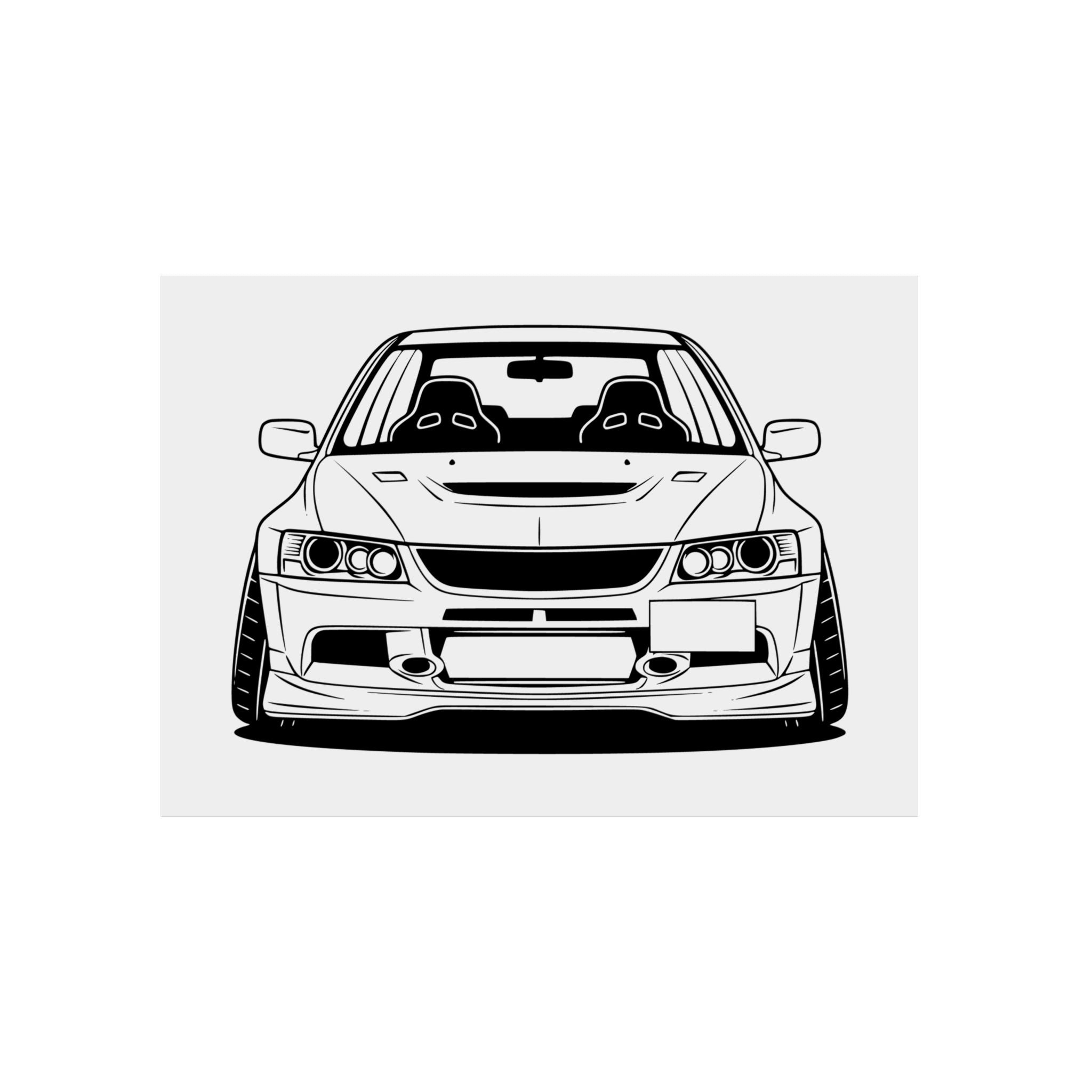 Mitsubishi Evo IX (2005-07) Metal Wall Sign