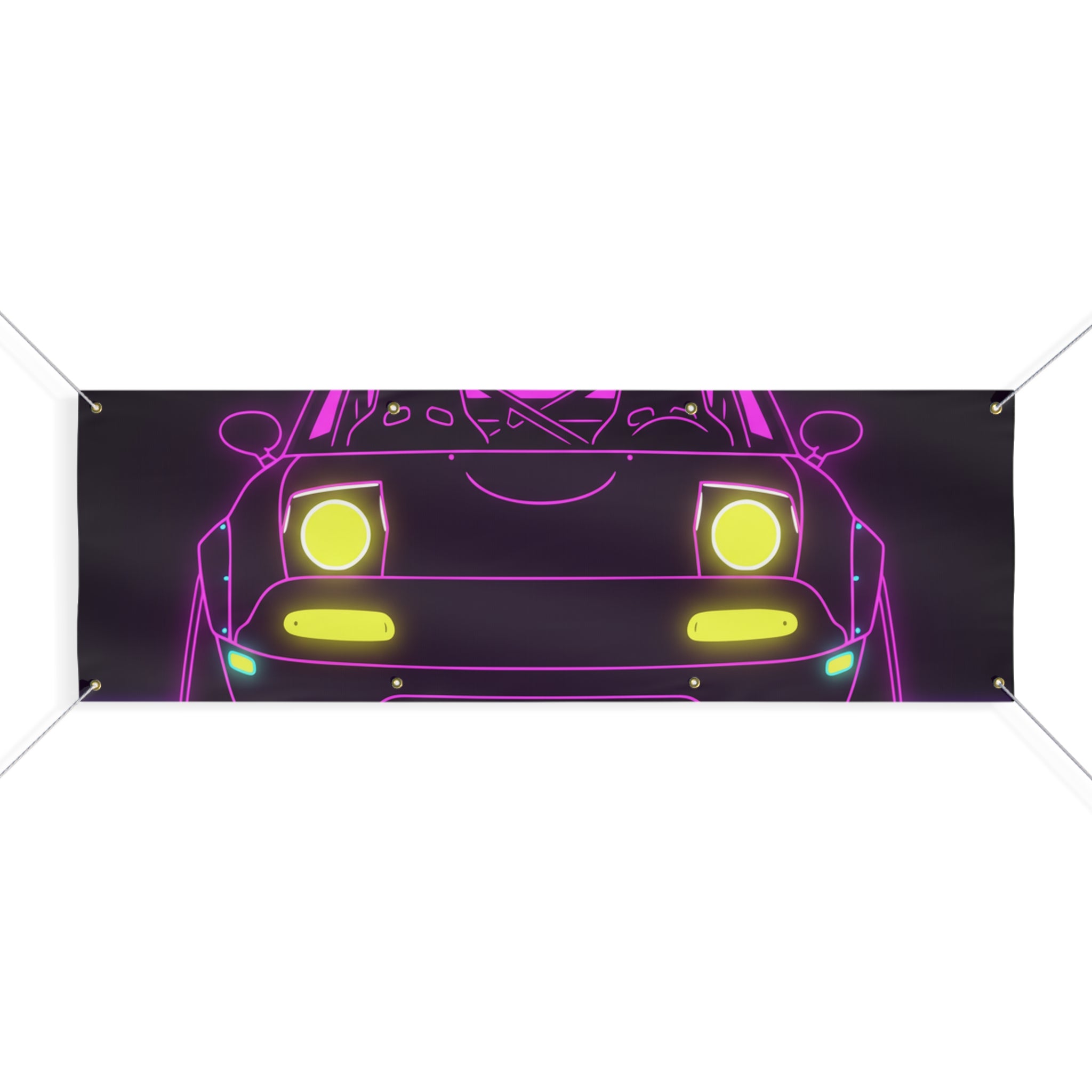 Mazda Miata NA (1989-97) Neon Synthwave Banner