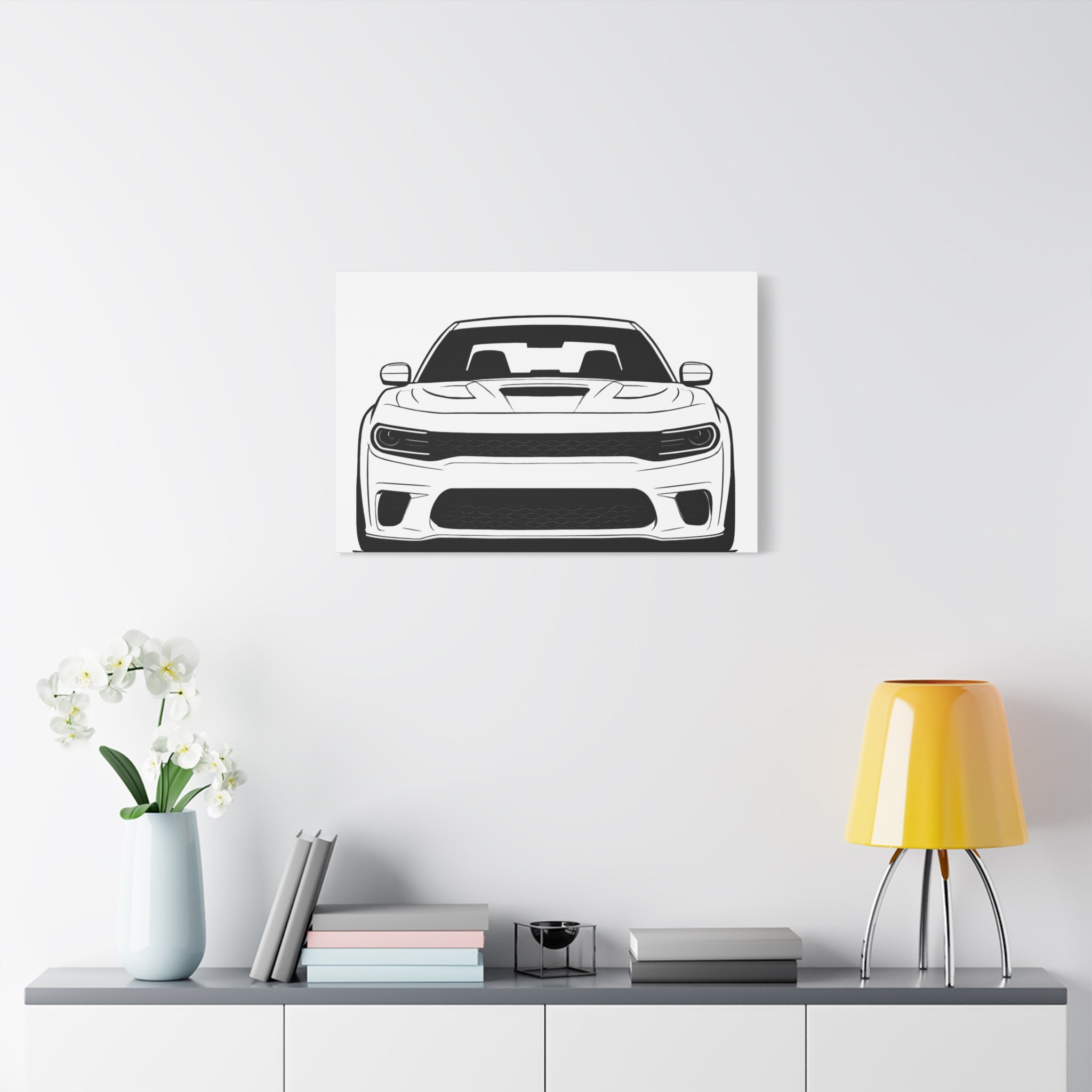 Dodge Charger SRT Hellcat Canvas Wall Art