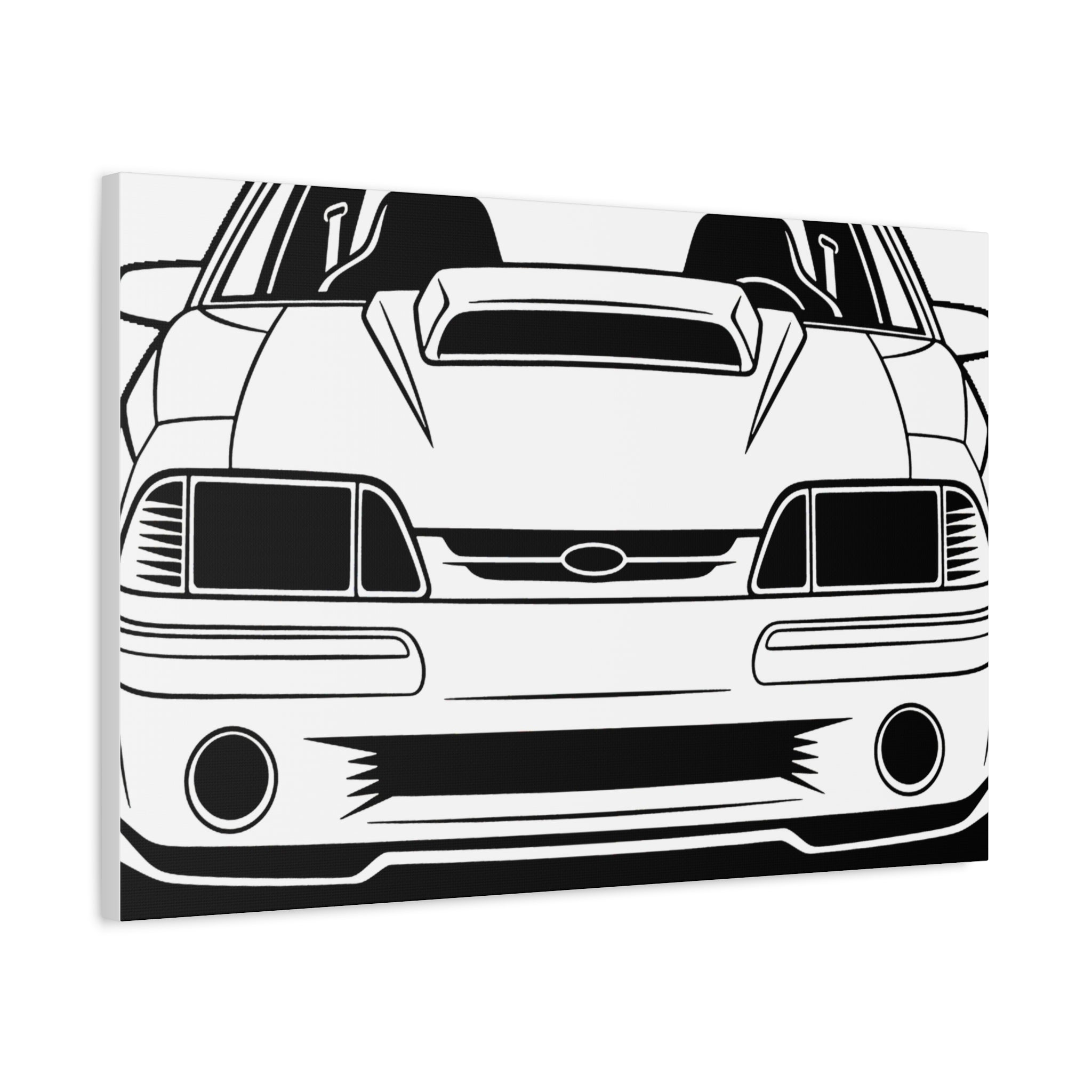 Ford Mustang Fox Body GT Canvas Wall Art