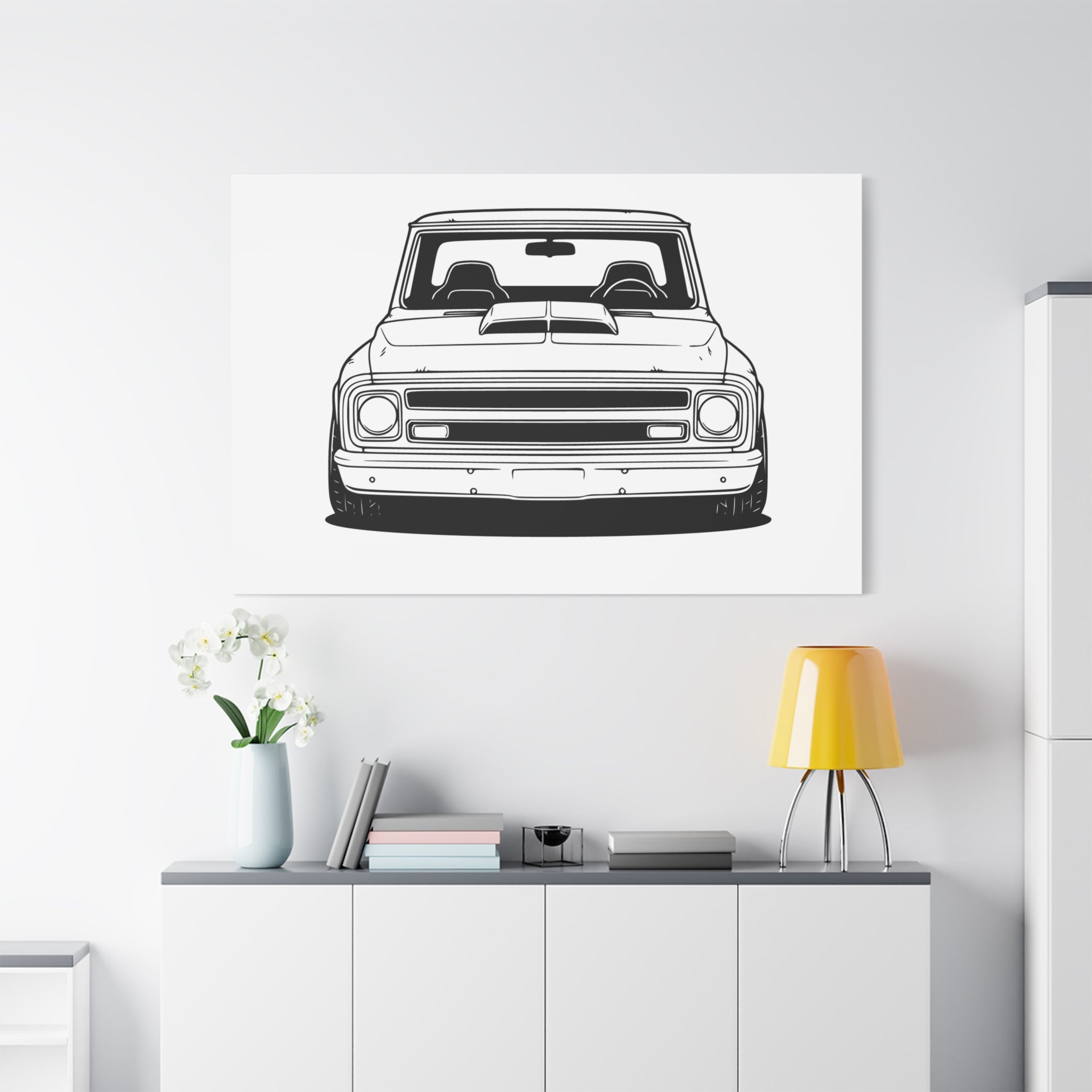 Chevy C10 Pickup (1967-72) Canvas Wall Art