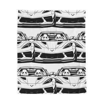 Corvette C8 (2020+) Velveteen Plush Blanket