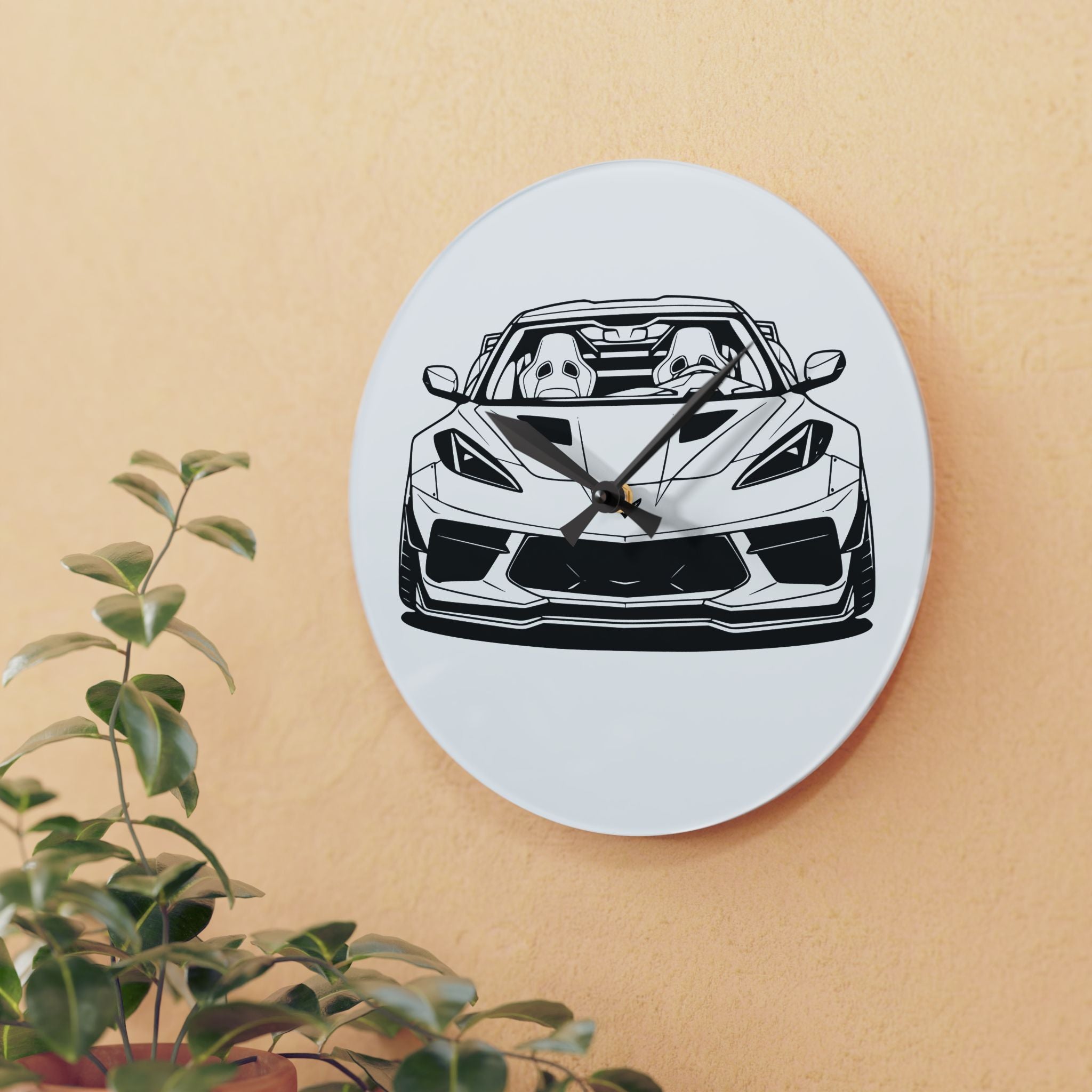 Corvette C8 (2020+) Wall Clock