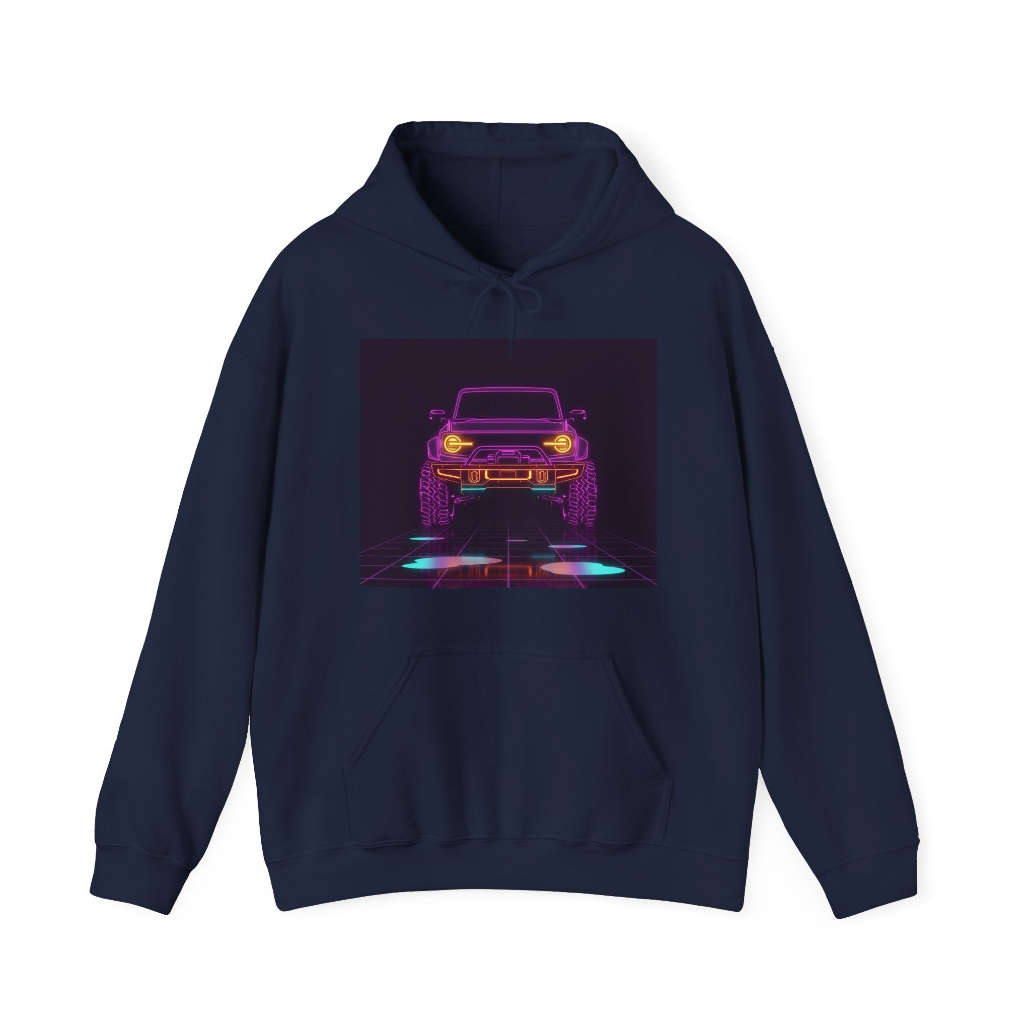 Ford Bronco (2021+) Neon Synthwave Unisex Hoodie