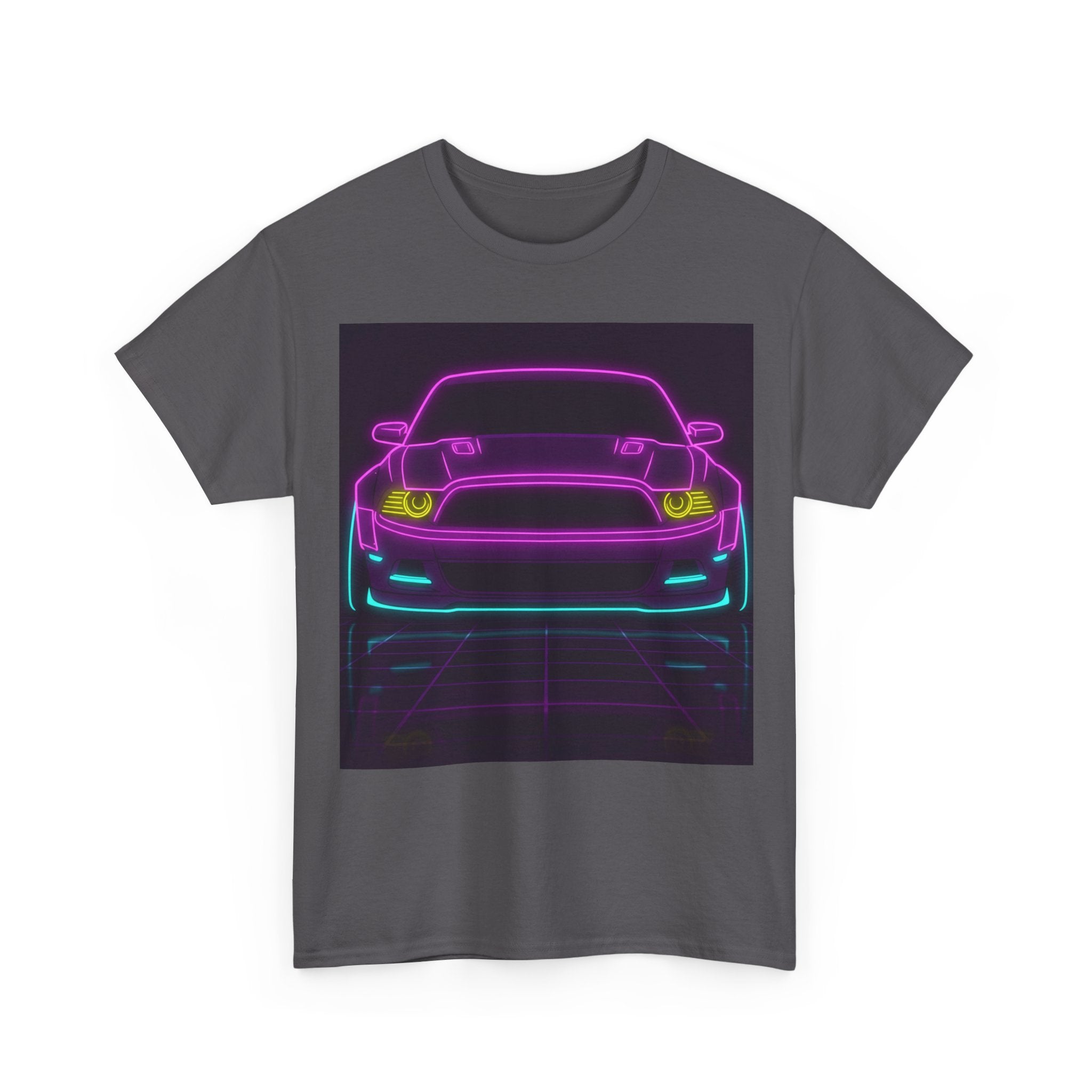 Ford Mustang GT (S197) Neon Synthwave Unisex Tee