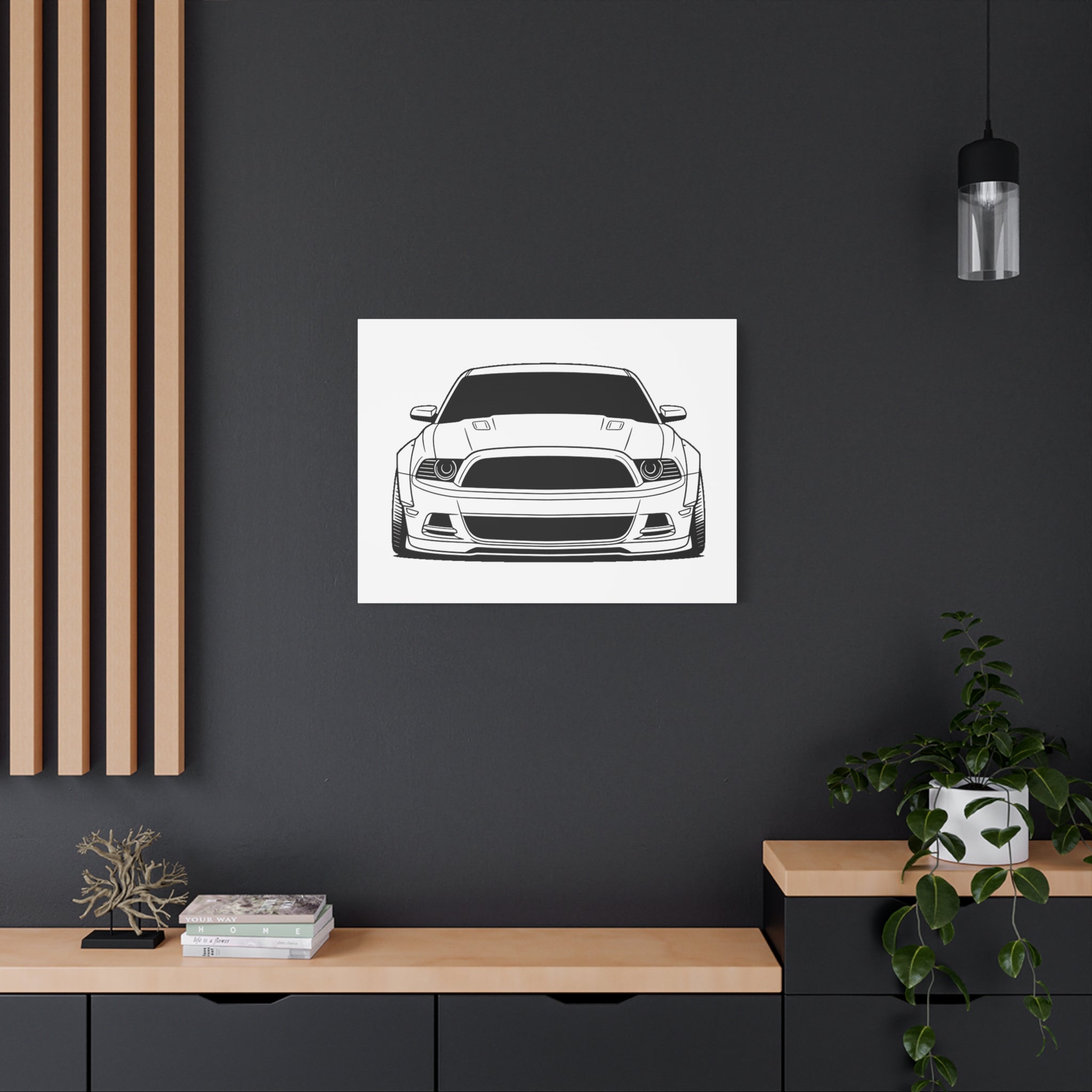Ford Mustang GT (S197) Canvas Wall Art