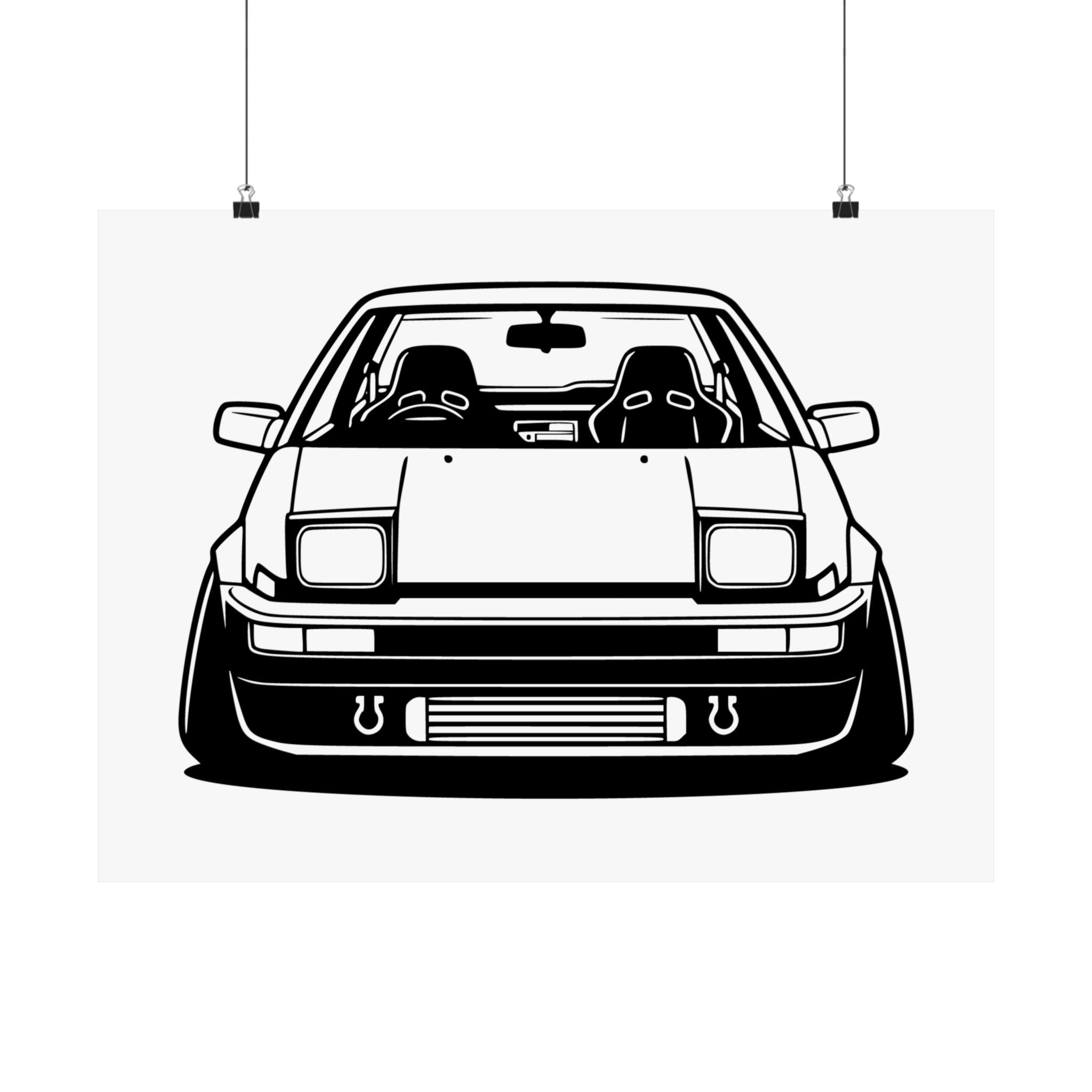 Toyota AE86 (1983-87) Poster