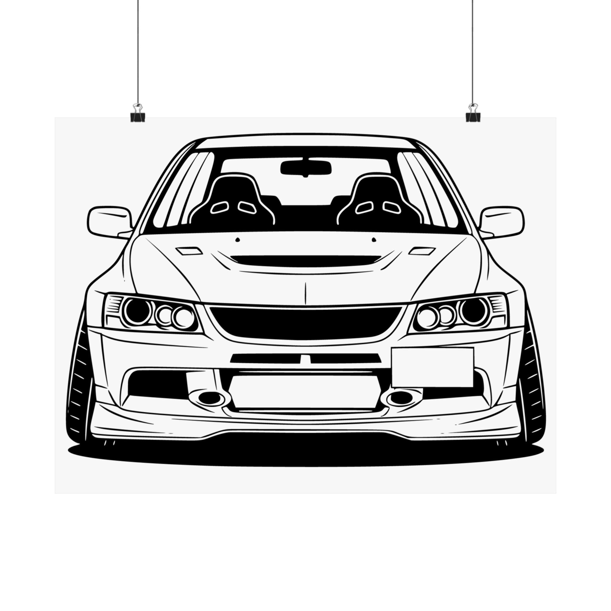 Mitsubishi Evo IX (2005-07) Poster