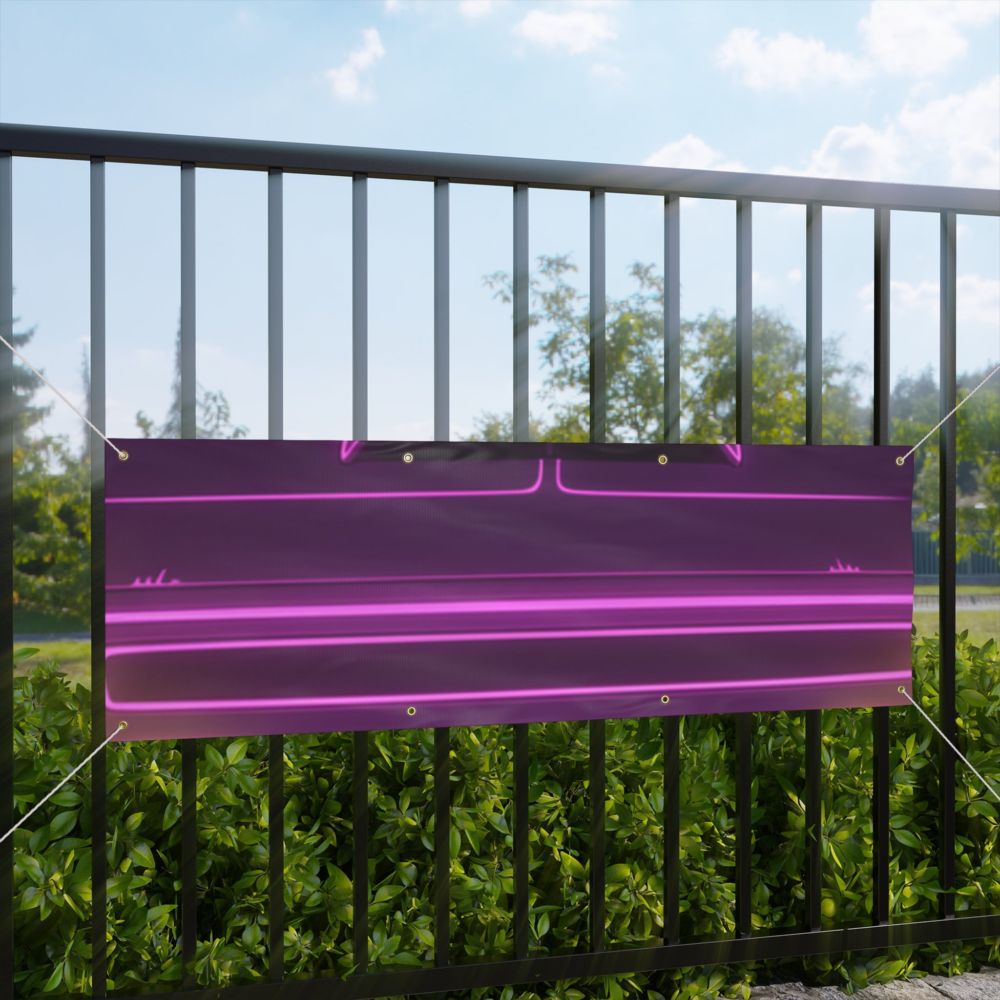 Chevy C10 Pickup (1967-72) Neon Synthwave Banner