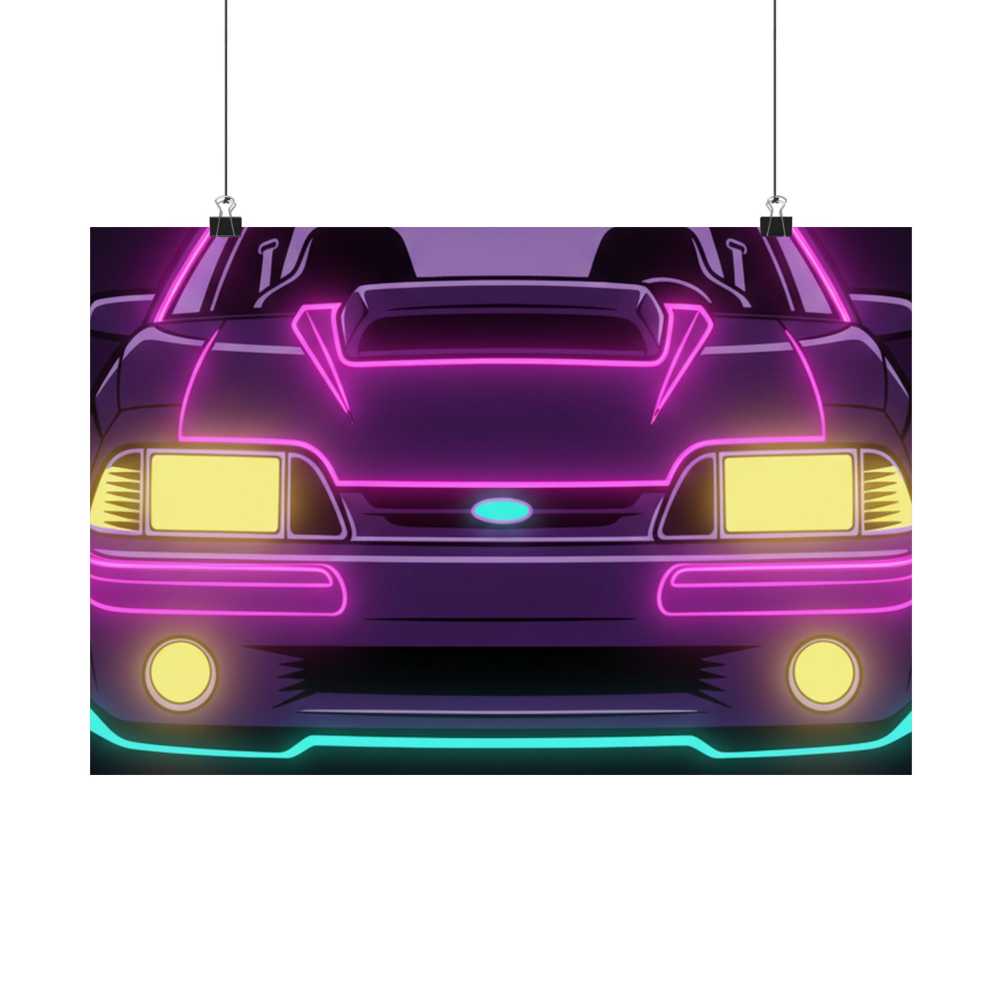 Ford Mustang Fox Body GT Poster