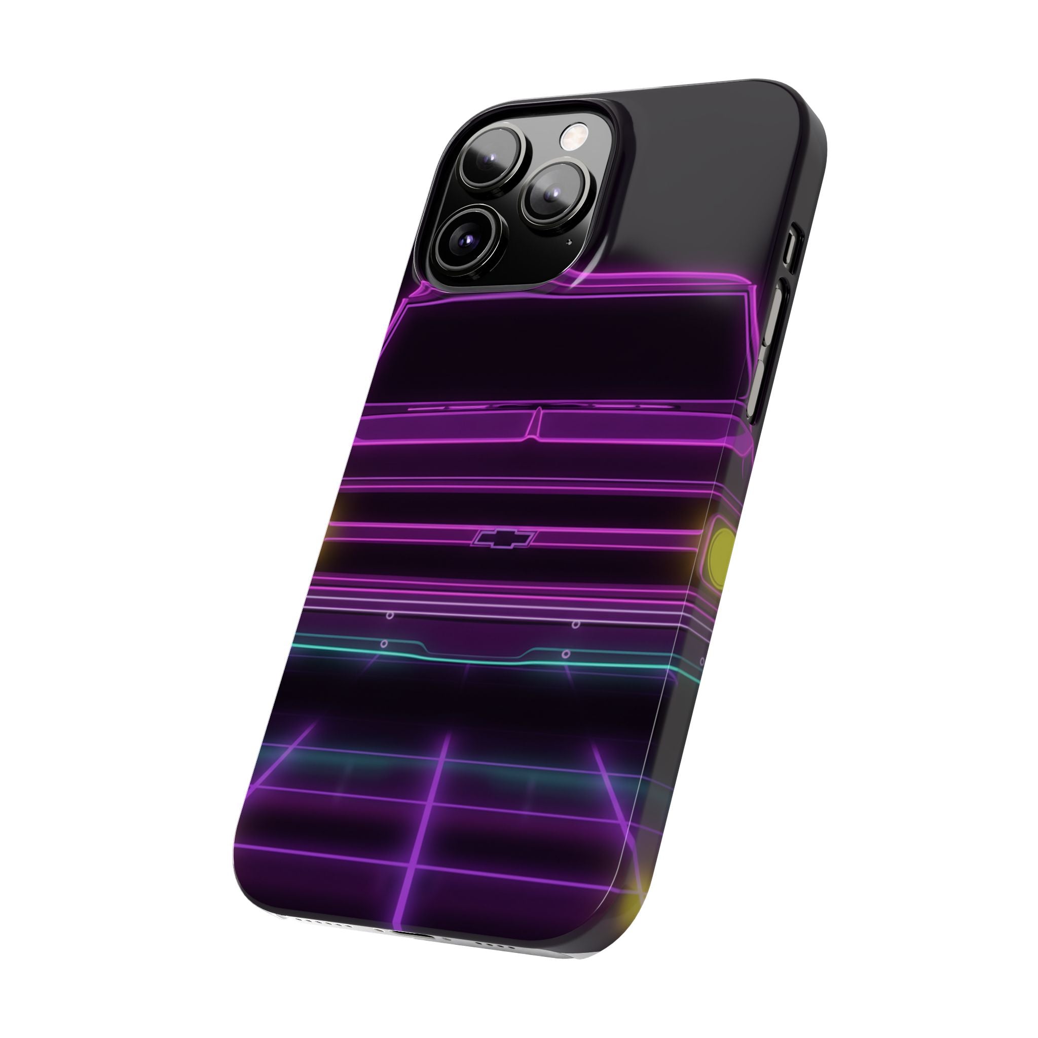 Chevy C10 Pickup (1967-72) Pro-Touring Neon Synthwave Phone Case