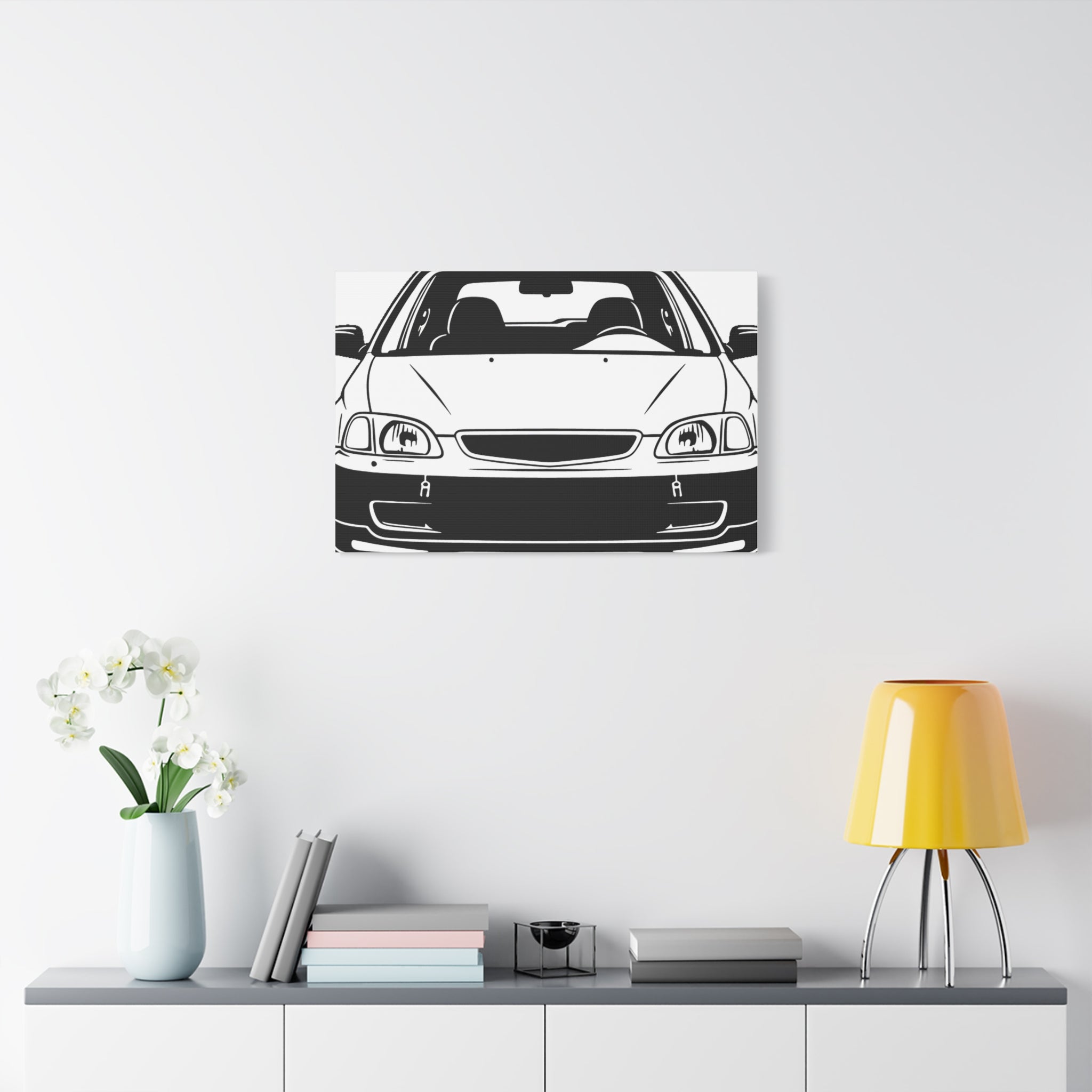 Honda Civic EK Hatch Canvas Wall Art