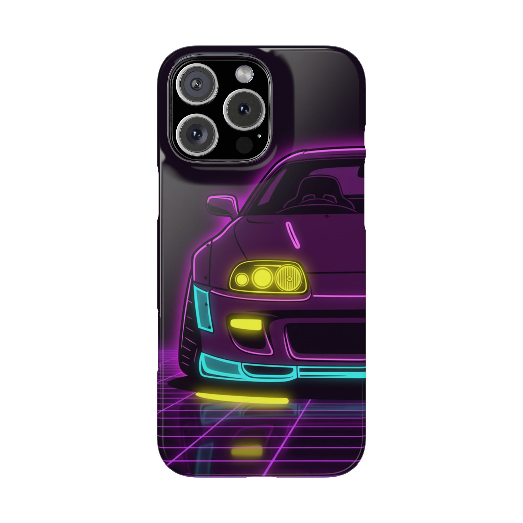 Toyota Supra MK4 Neon Synthwave Phone Case