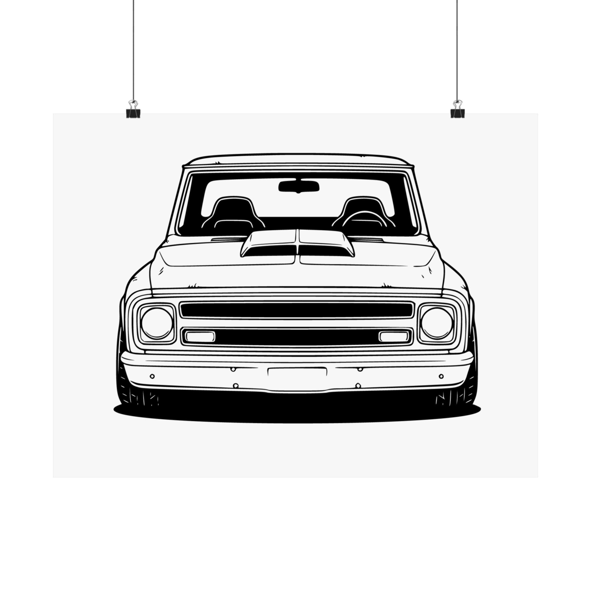 Chevy C10 Pickup (1967-72) Poster