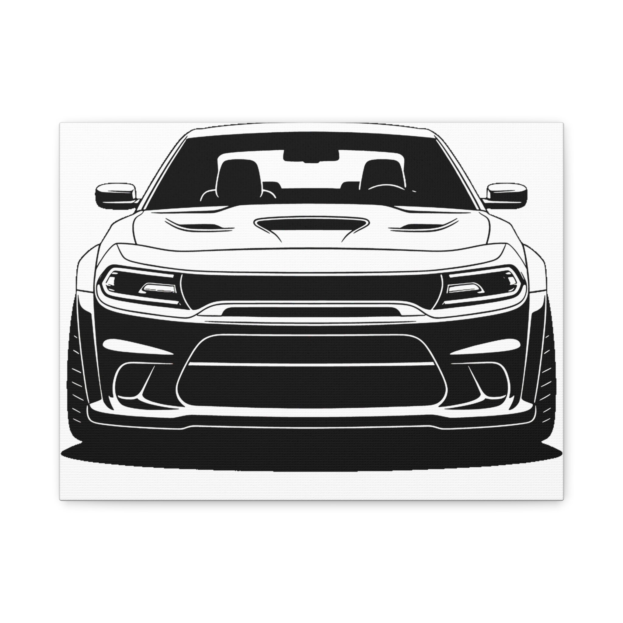 Dodge Challenger SRT Hellcat Canvas Wall Art