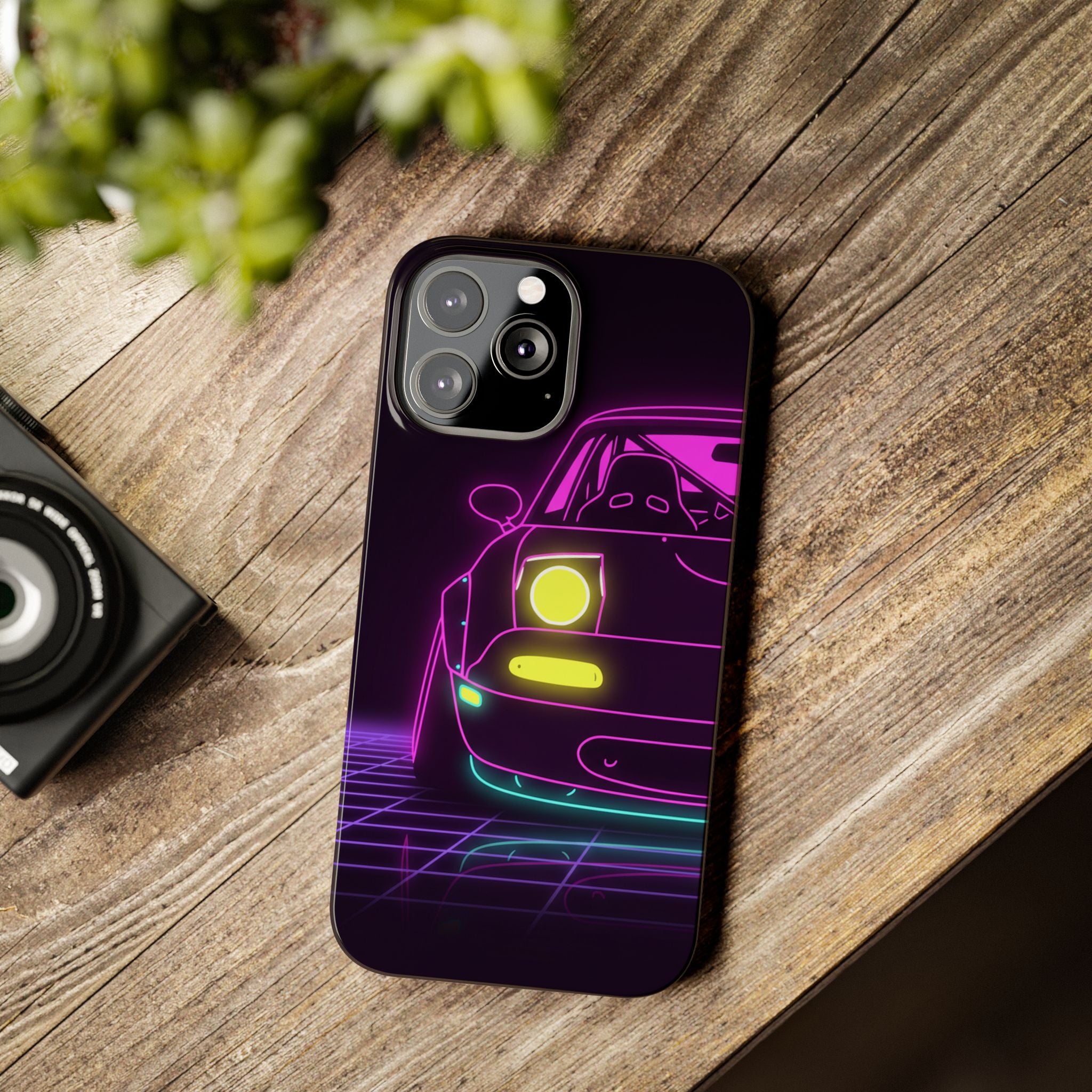 Mazda Miata NA (1989-97) Neon Synthwave Phone Case
