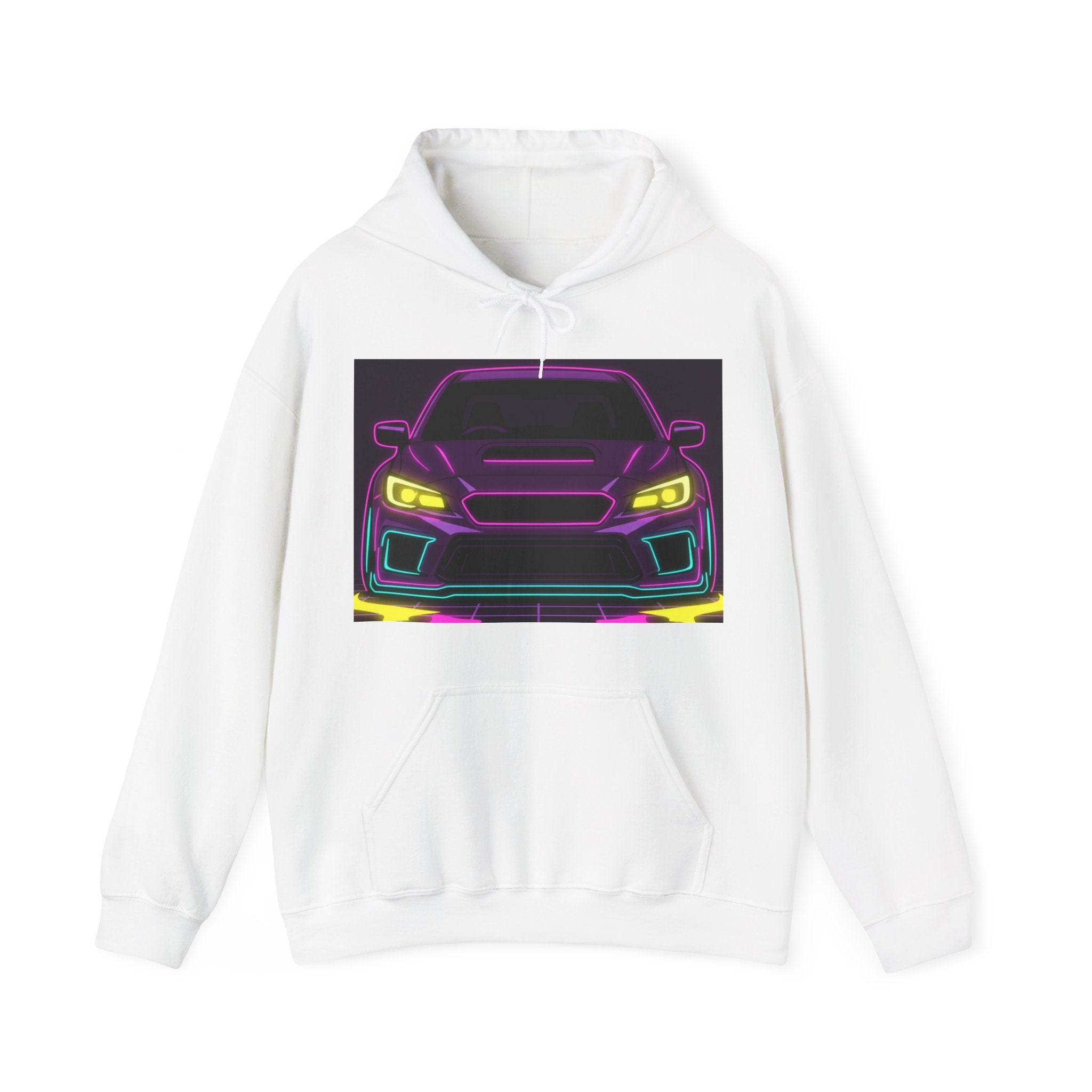 Subaru WRX STI Neon Synthwave Unisex Hoodie
