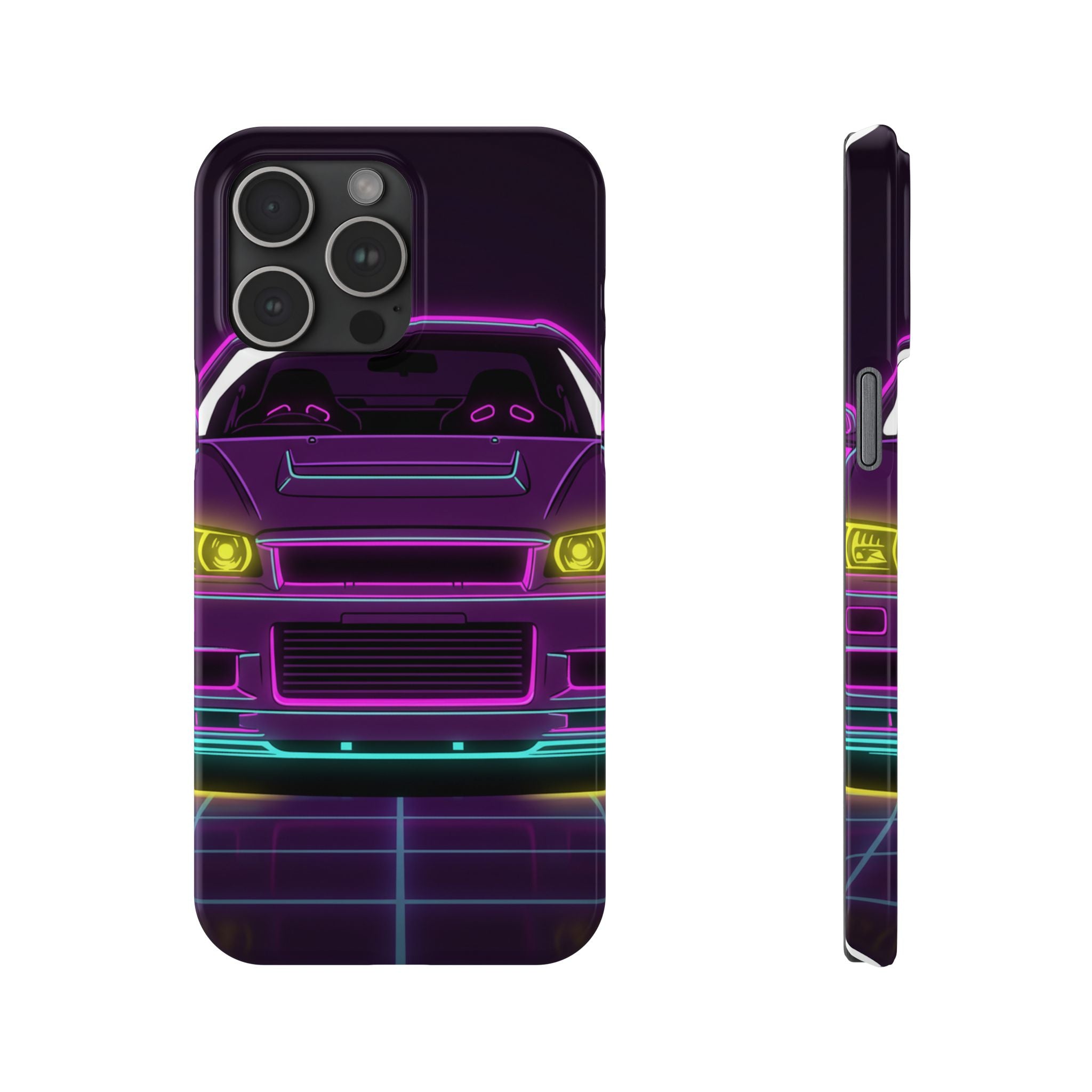 Nissan GT-R Neon Synthwave Phone Case