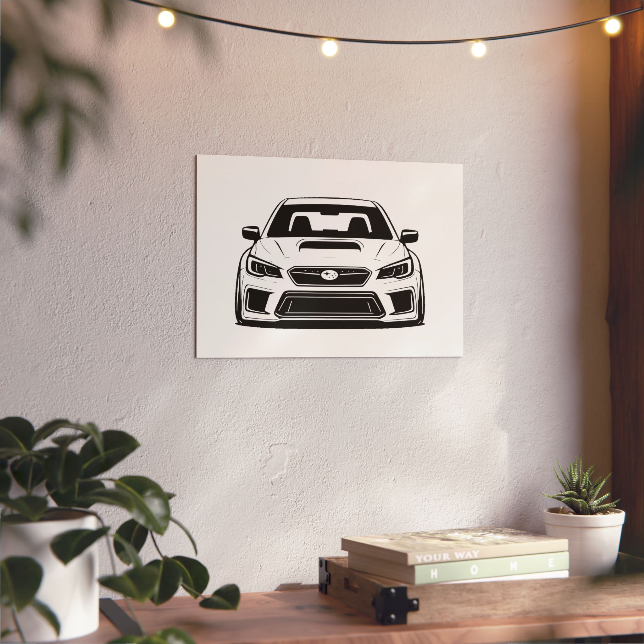 Subaru WRX STI Metal Wall Sign