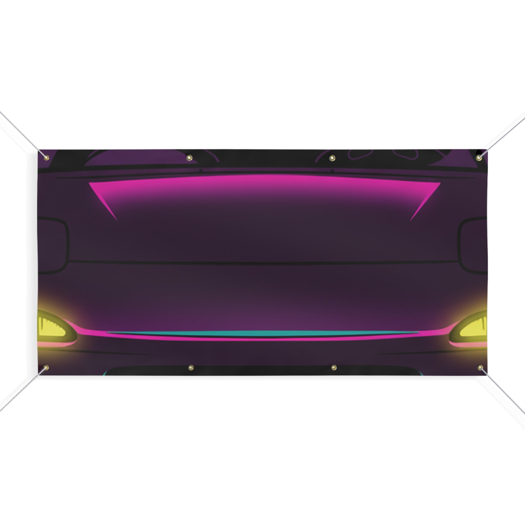 Mazda RX-7 FD Neon Synthwave Banner