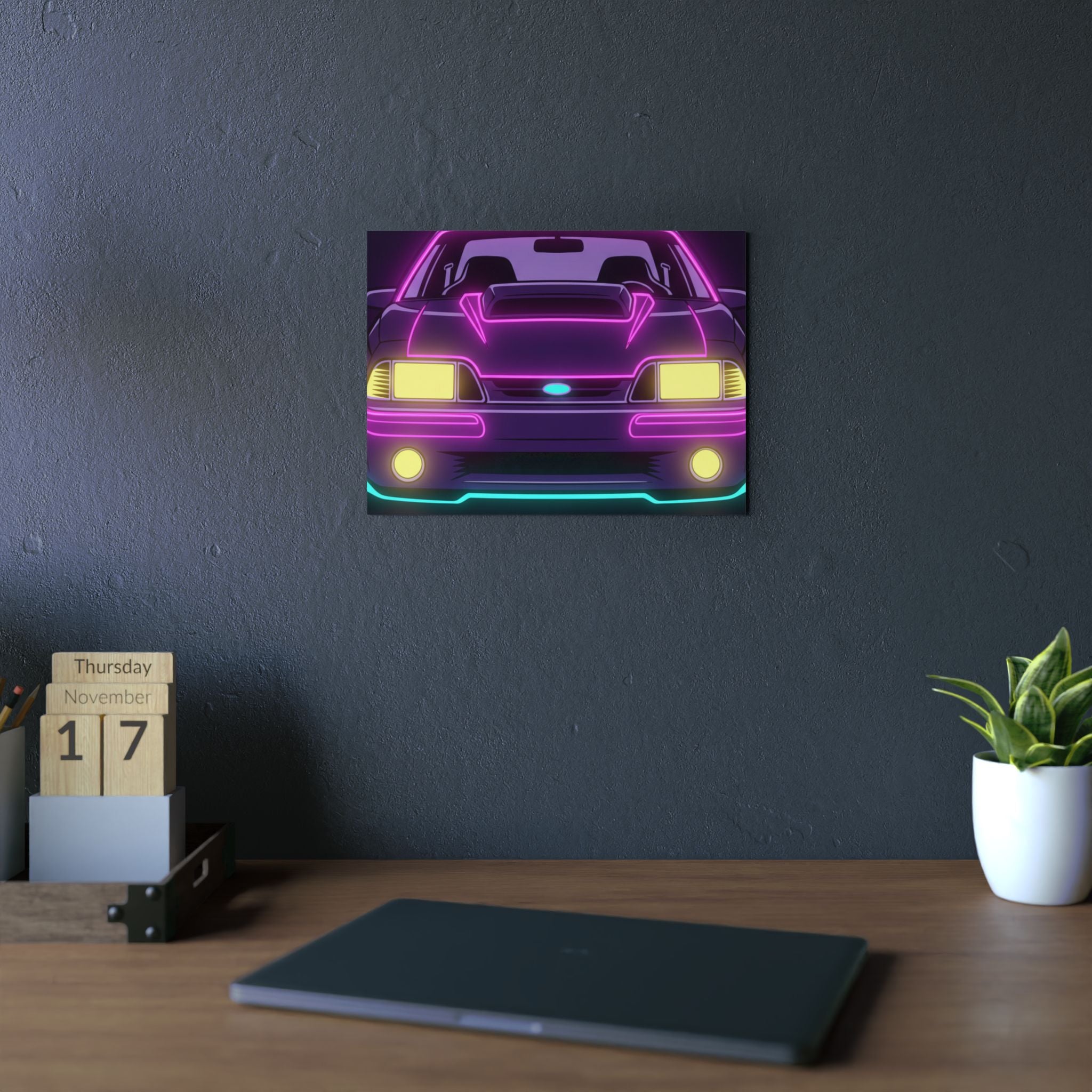 Ford Mustang Fox Body GT Metal Wall Sign