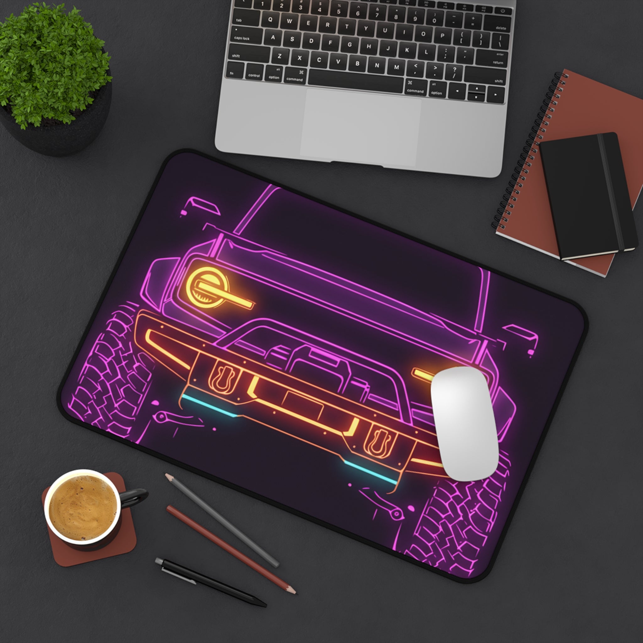 Ford Bronco (2021+) Neon Synthwave Desk Mat