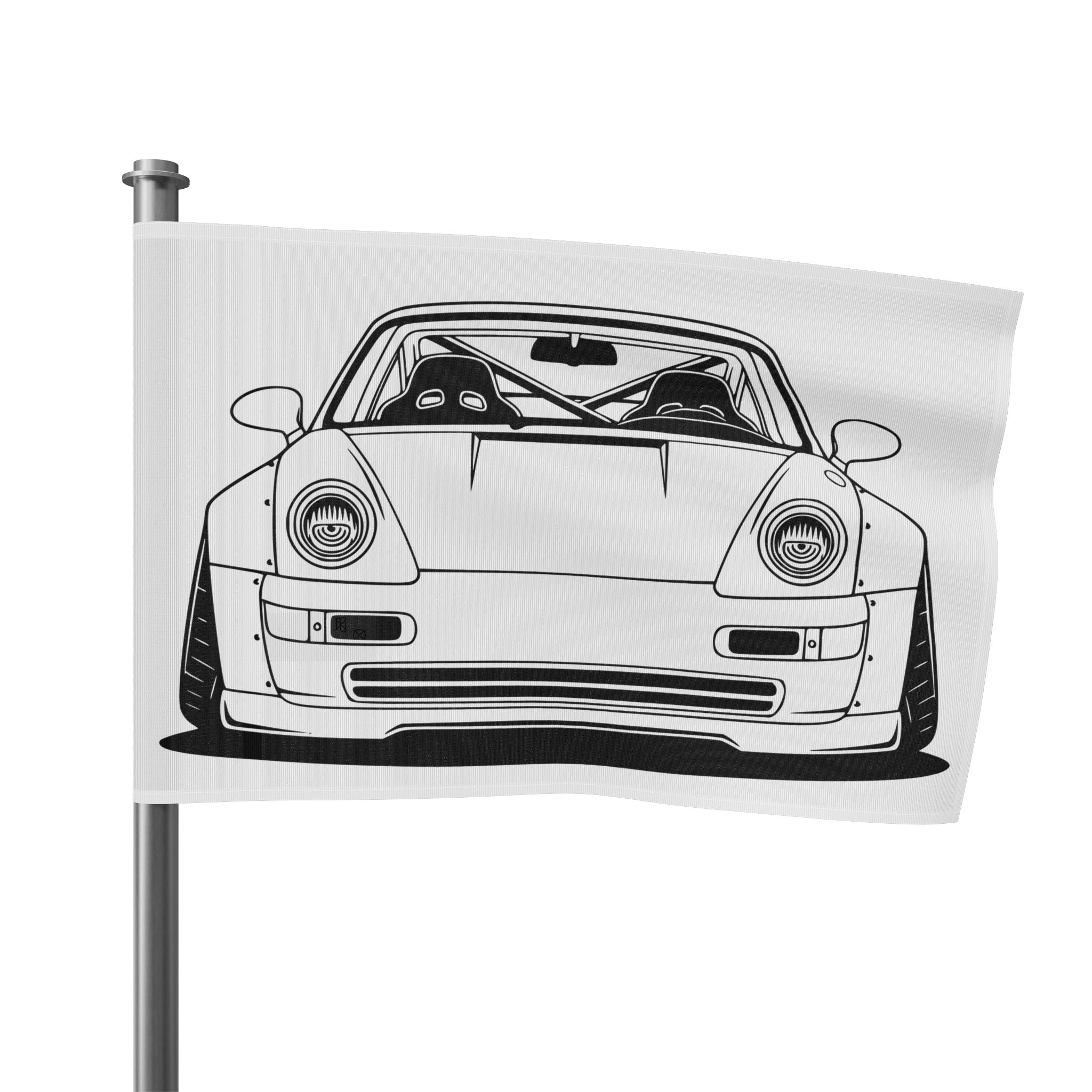 Porsche 964 Turbo Garage Flag