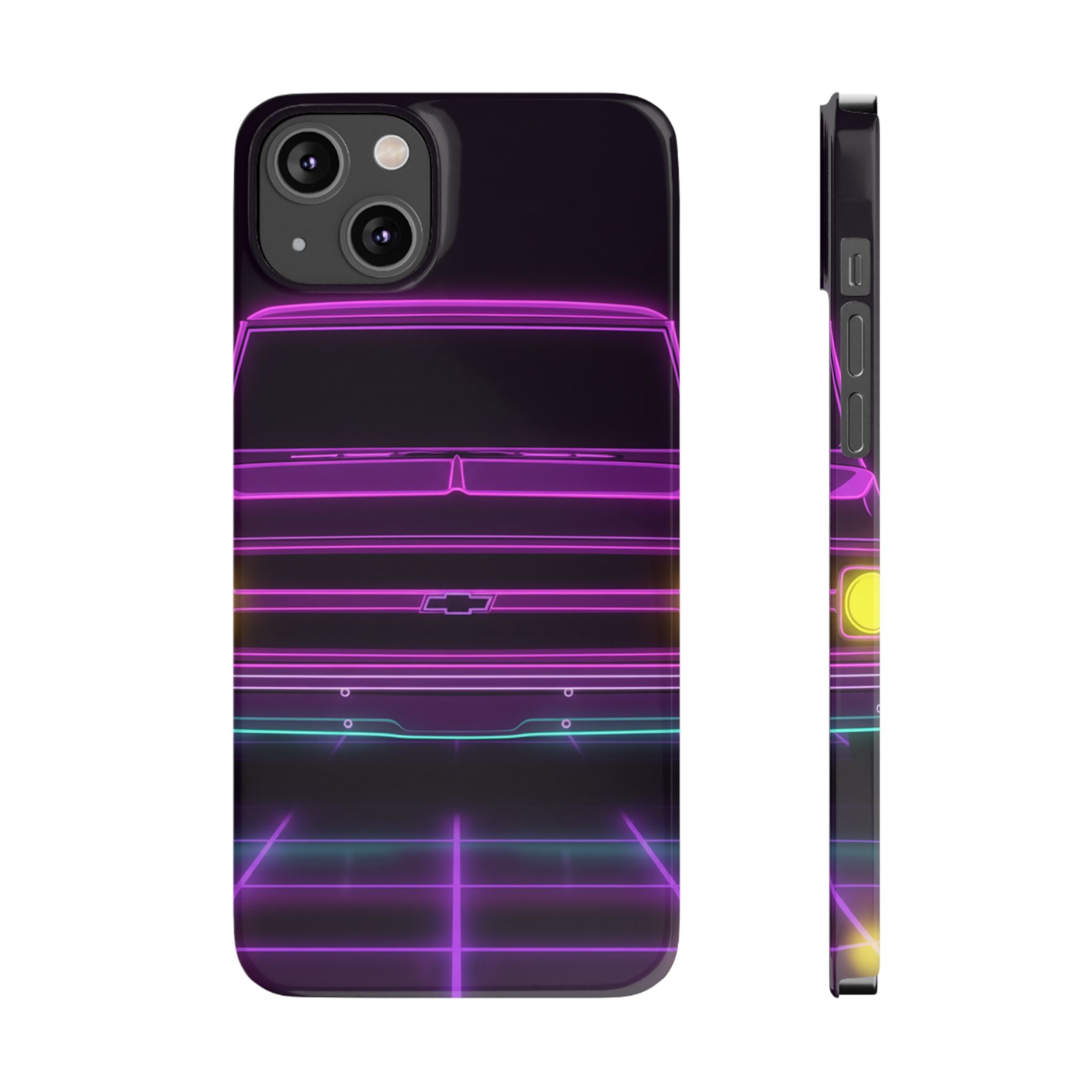 Chevy C10 Pickup (1967-72) Pro-Touring Neon Synthwave Phone Case