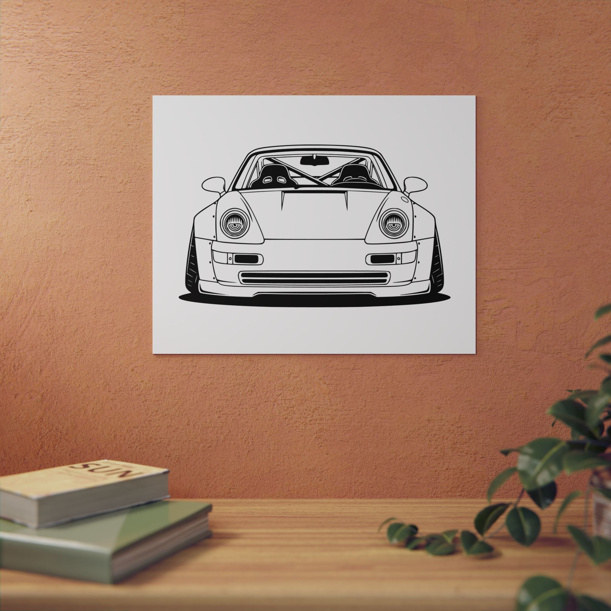 Porsche 964 Turbo Metal Wall Sign