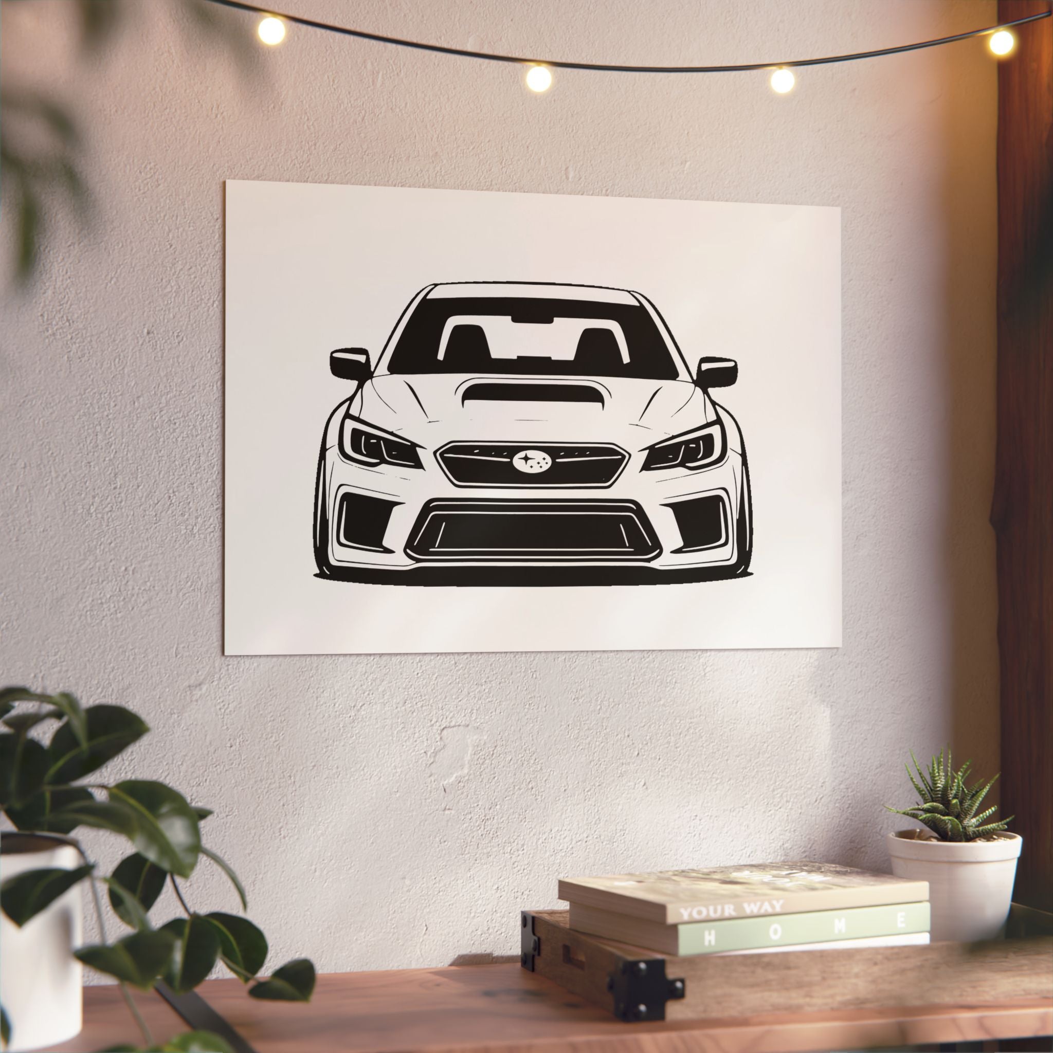 Subaru WRX STI Metal Wall Sign