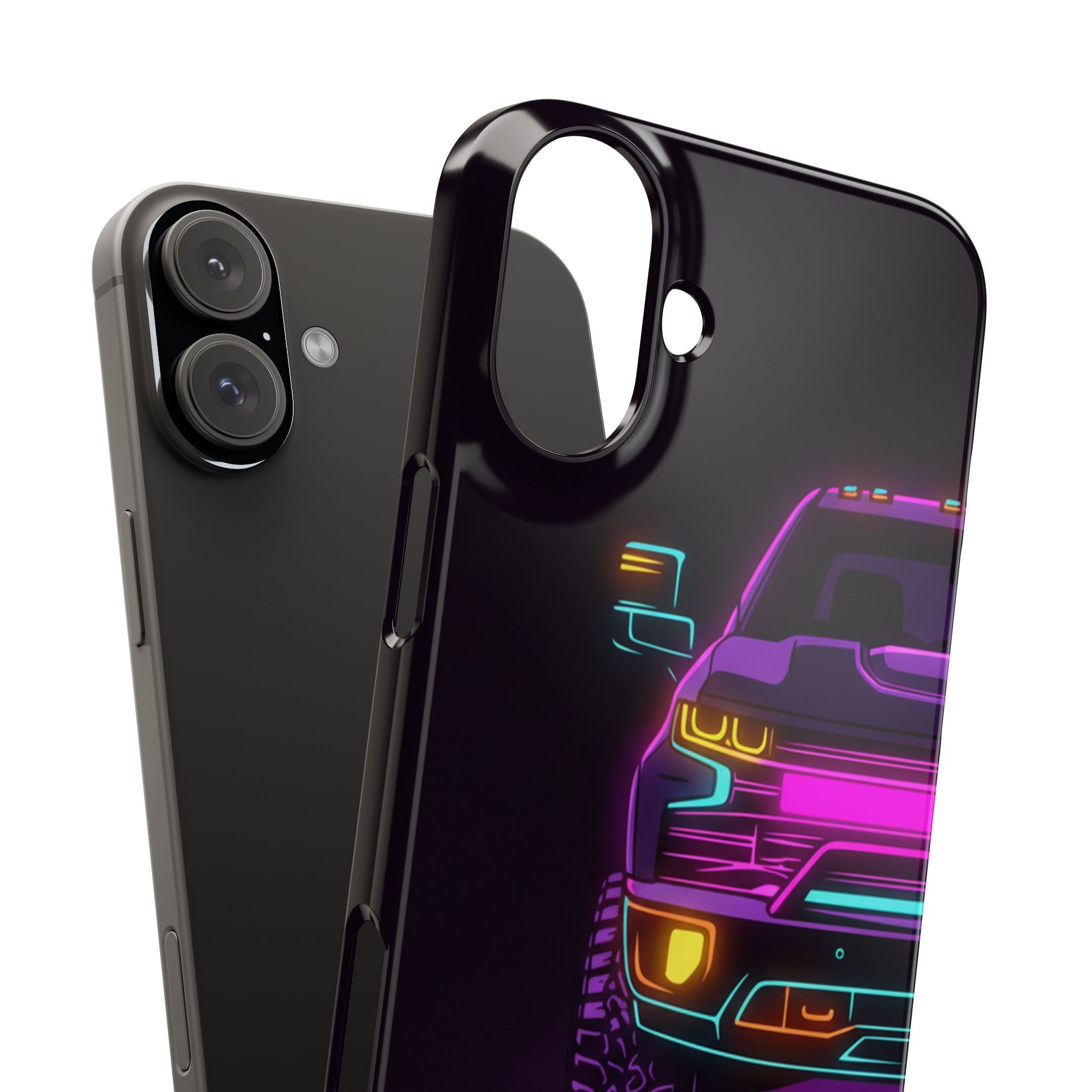 Chevy Silverado Trail Boss (2019+) Neon Synthwave Phone Case