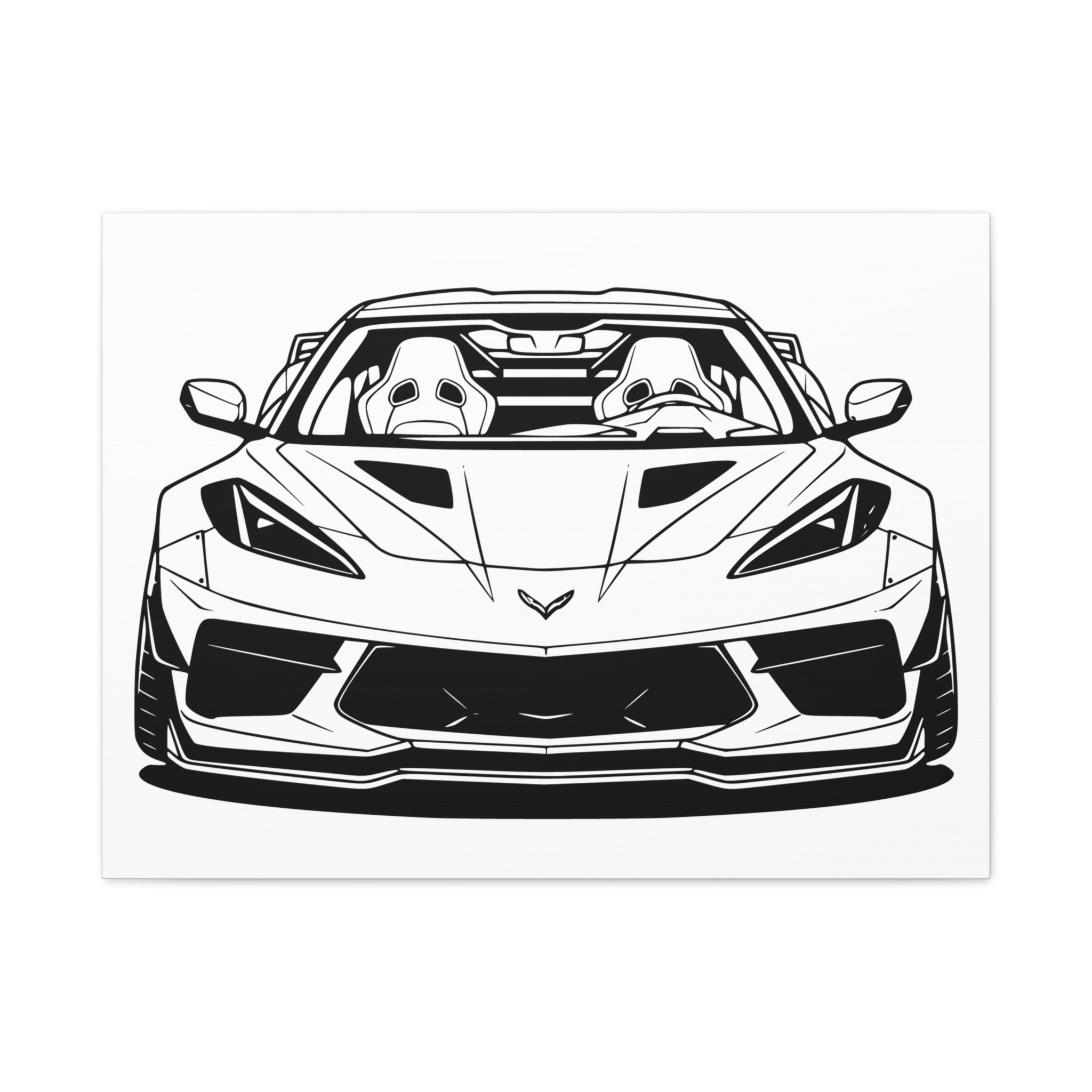 Corvette C8 (2020+) Canvas Wall Art