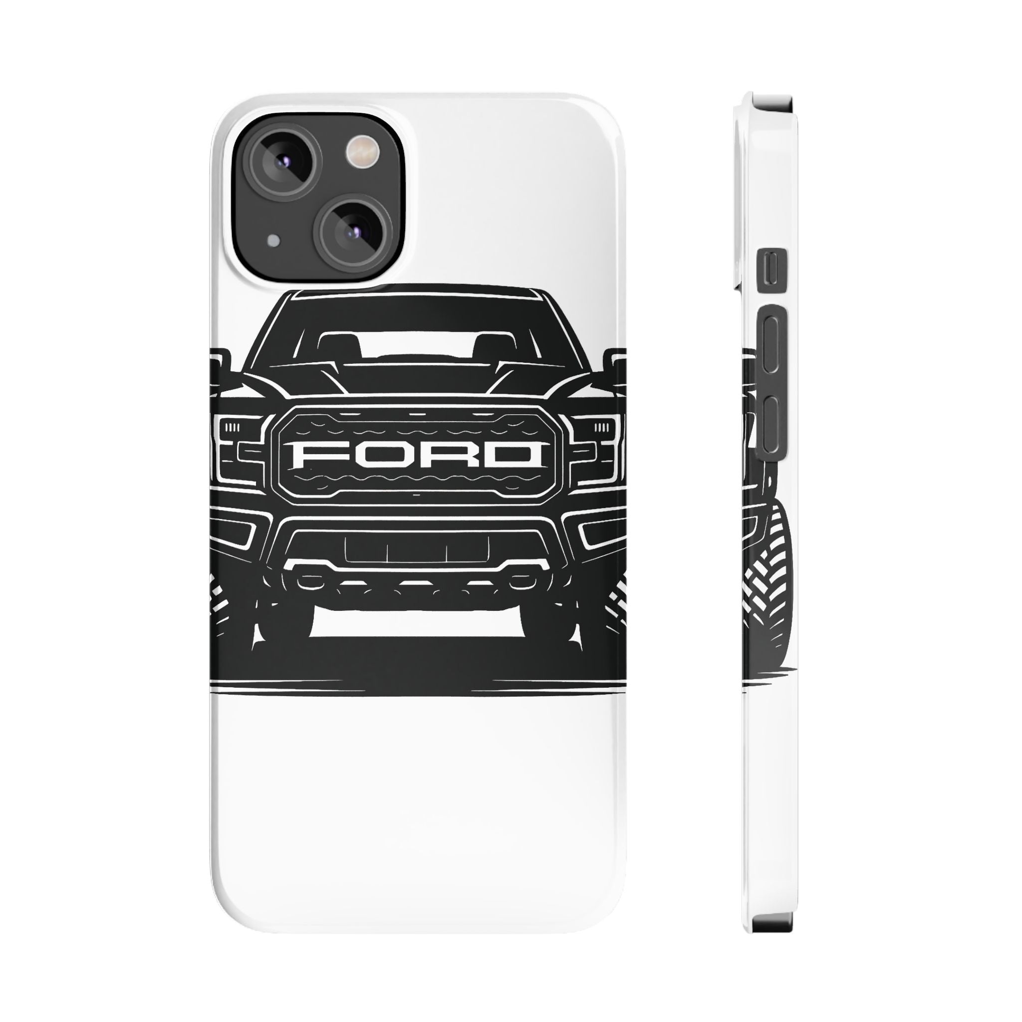 Ford Raptor (Gen 3) Slim Phone Case Greyscale