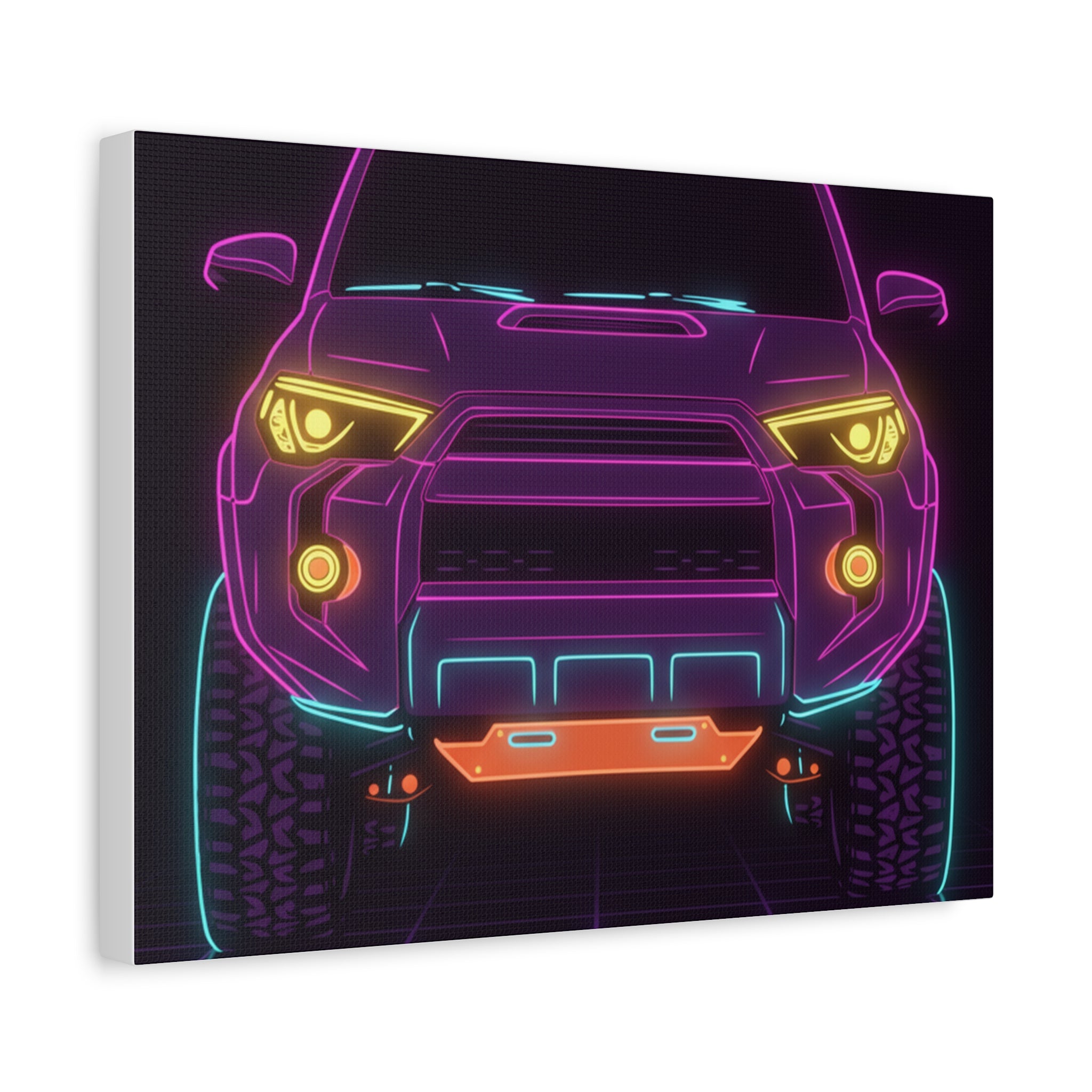 Toyota 4Runner TRD Pro Neon Synthwave Canvas Wall Art