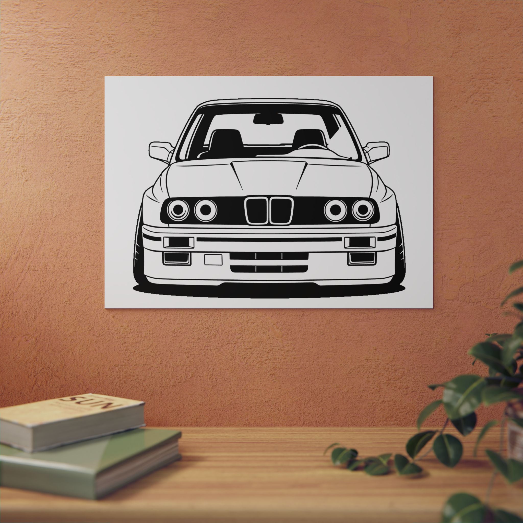 BMW E30 Metal Wall Sign