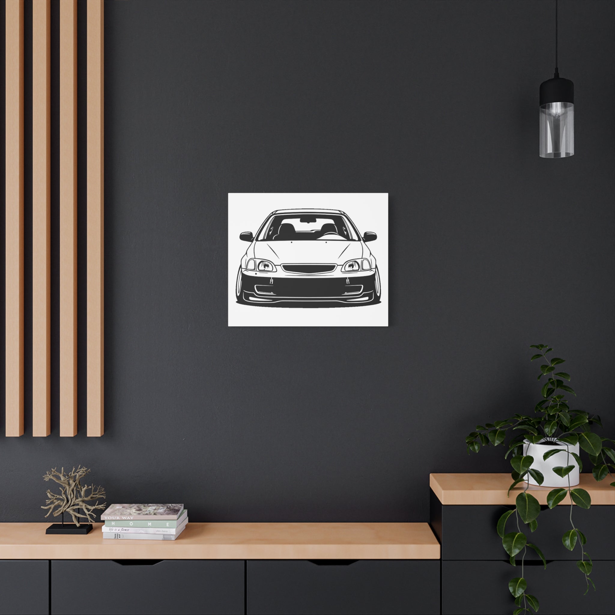 Honda Civic EK Hatch Canvas Wall Art