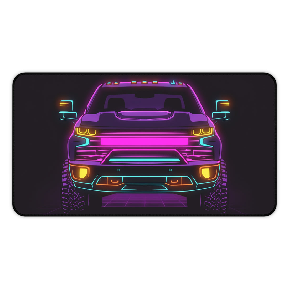 Chevy Silverado Trail Boss (2019+) Neon Synthwave Desk Mat