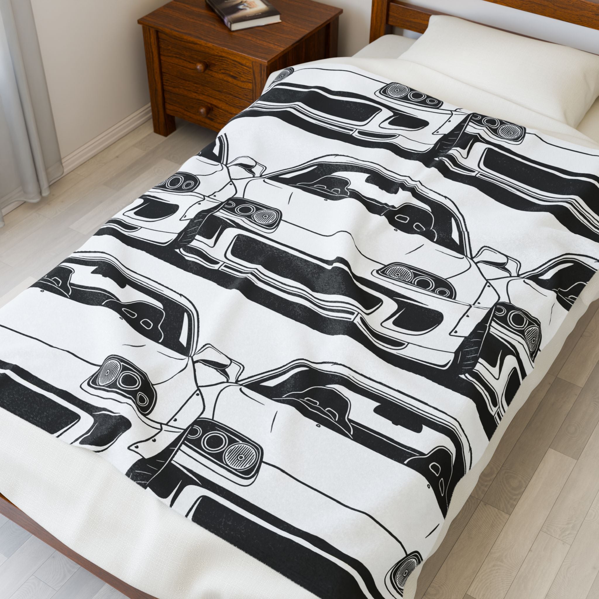 Toyota Supra MK4 Velveteen Plush Blanket