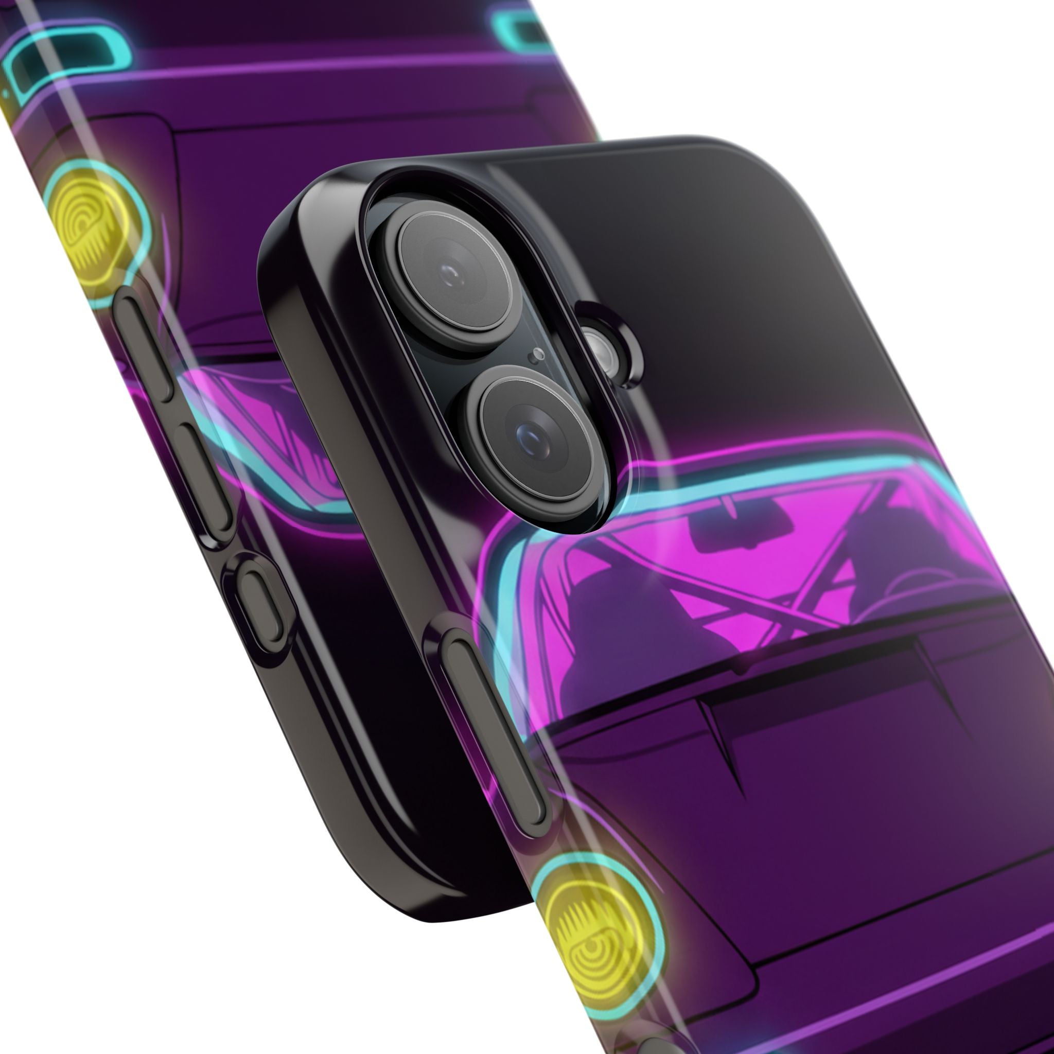 Porsche 964 Turbo Neon Synthwave Phone Case