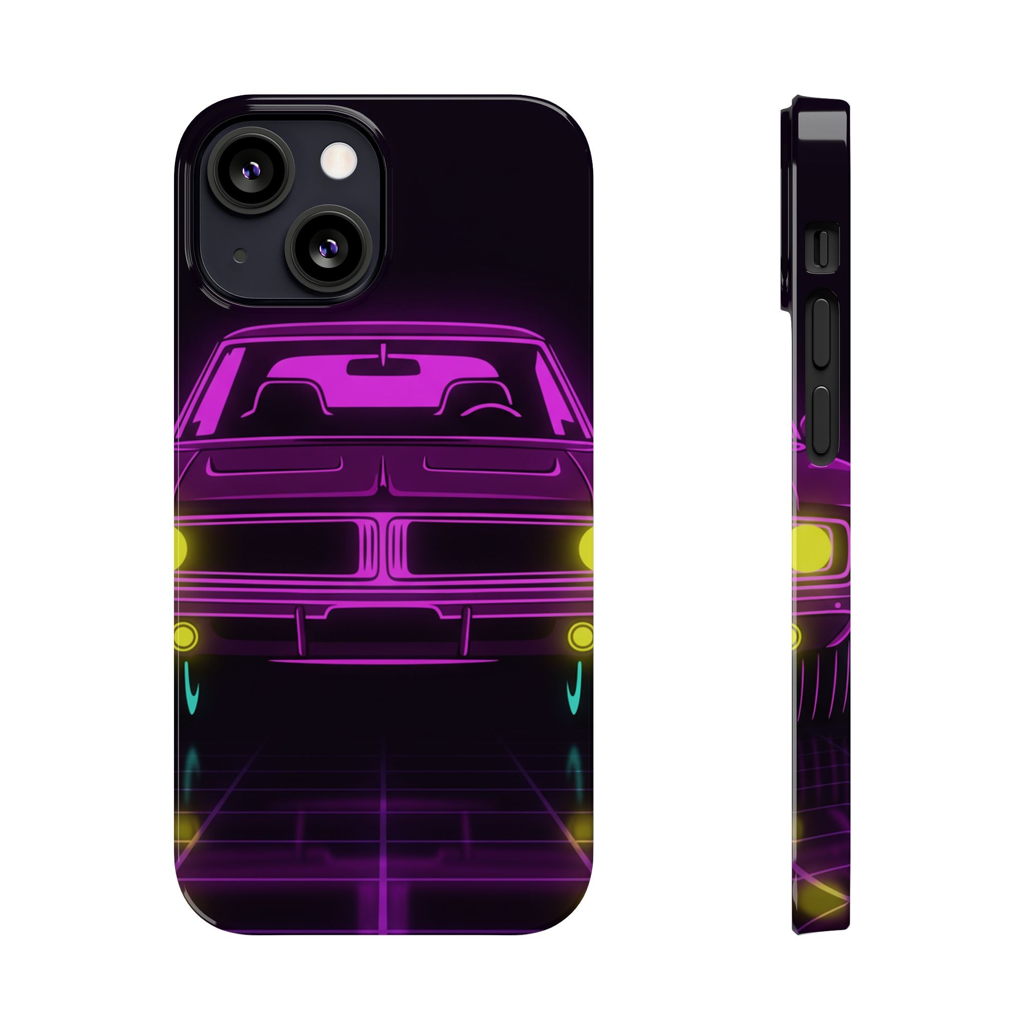 Dodge Charger R/T (1968-70) Resto-Mod Neon Synthwave Phone Case