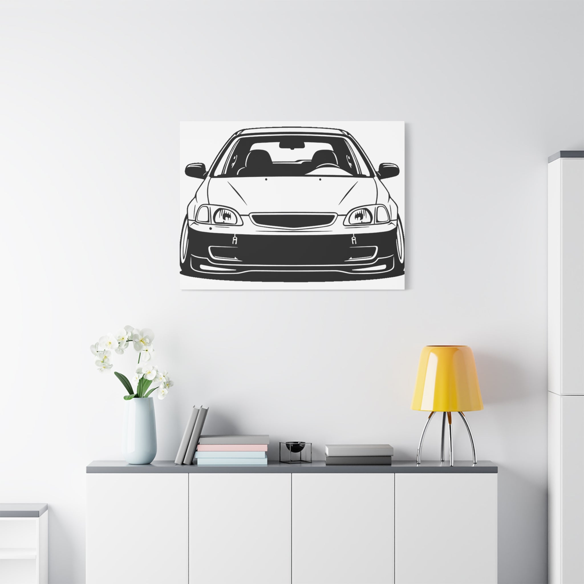 Honda Civic EK Hatch Canvas Wall Art