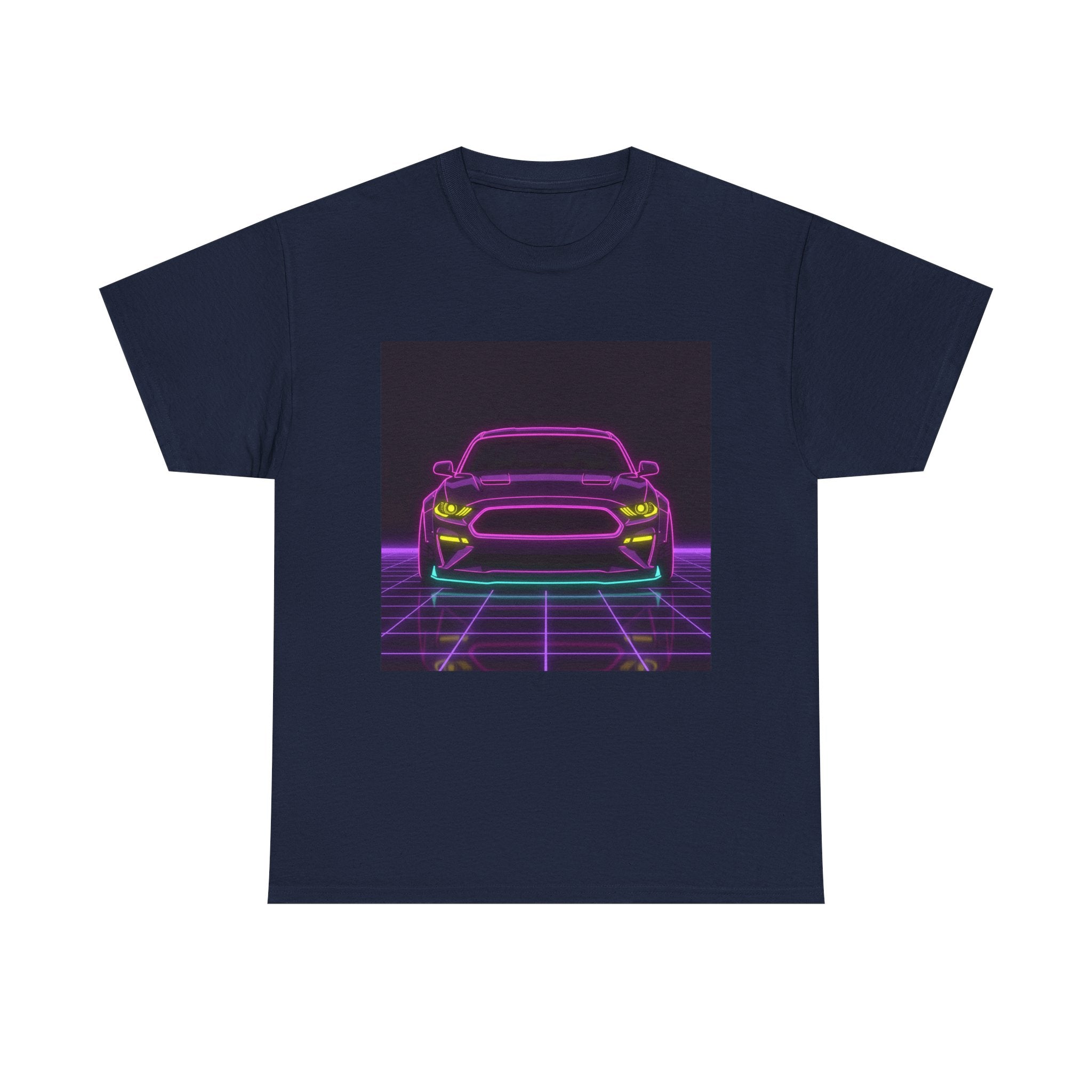 Ford Mustang GT (S650) Neon Synthwave Unisex Tee